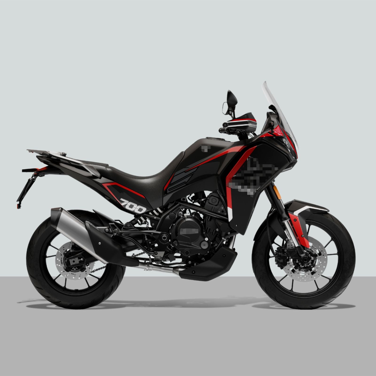 Resin Bike 3D Motorcycle Stickers - Basic Kit | Moto Morini X-Cape 700 2025>2026 Black -   Pyramid Motorcycle Accessories