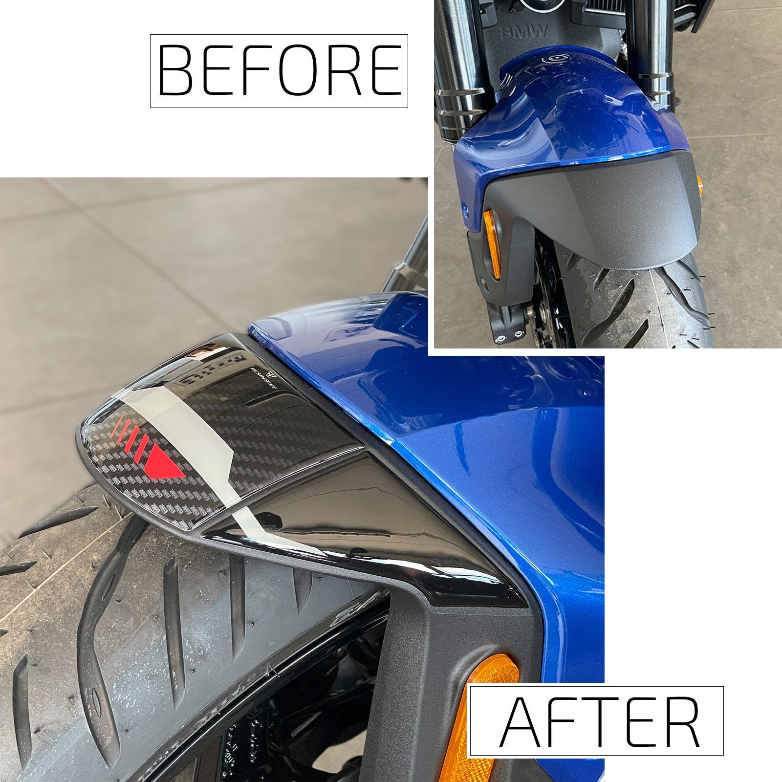 Resin Bike 3D Motorcycle Stickers - Footboard | BMW R 1300 R 2025>2026 -   Pyramid Motorcycle Accessories