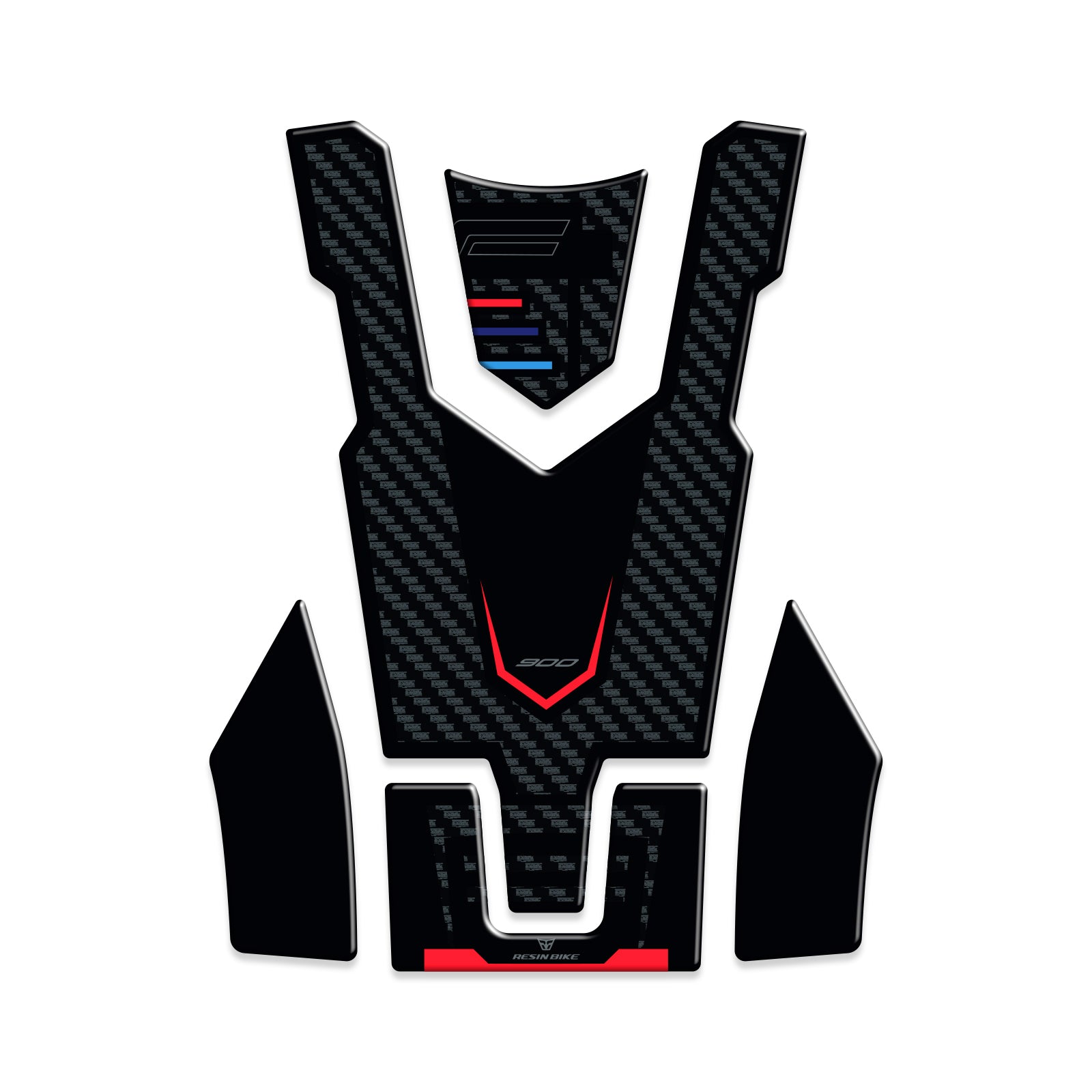 Resin Bike 3D Motorcycle Stickers - Tank Pad | BMW F 900 R 2017>2025 -   Pyramid Motorcycle Accessories