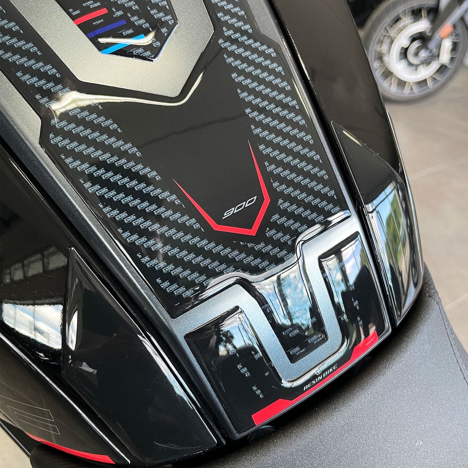 Resin Bike 3D Motorcycle Stickers - Tank Pad | BMW F 900 R 2017>2025 -   Pyramid Motorcycle Accessories
