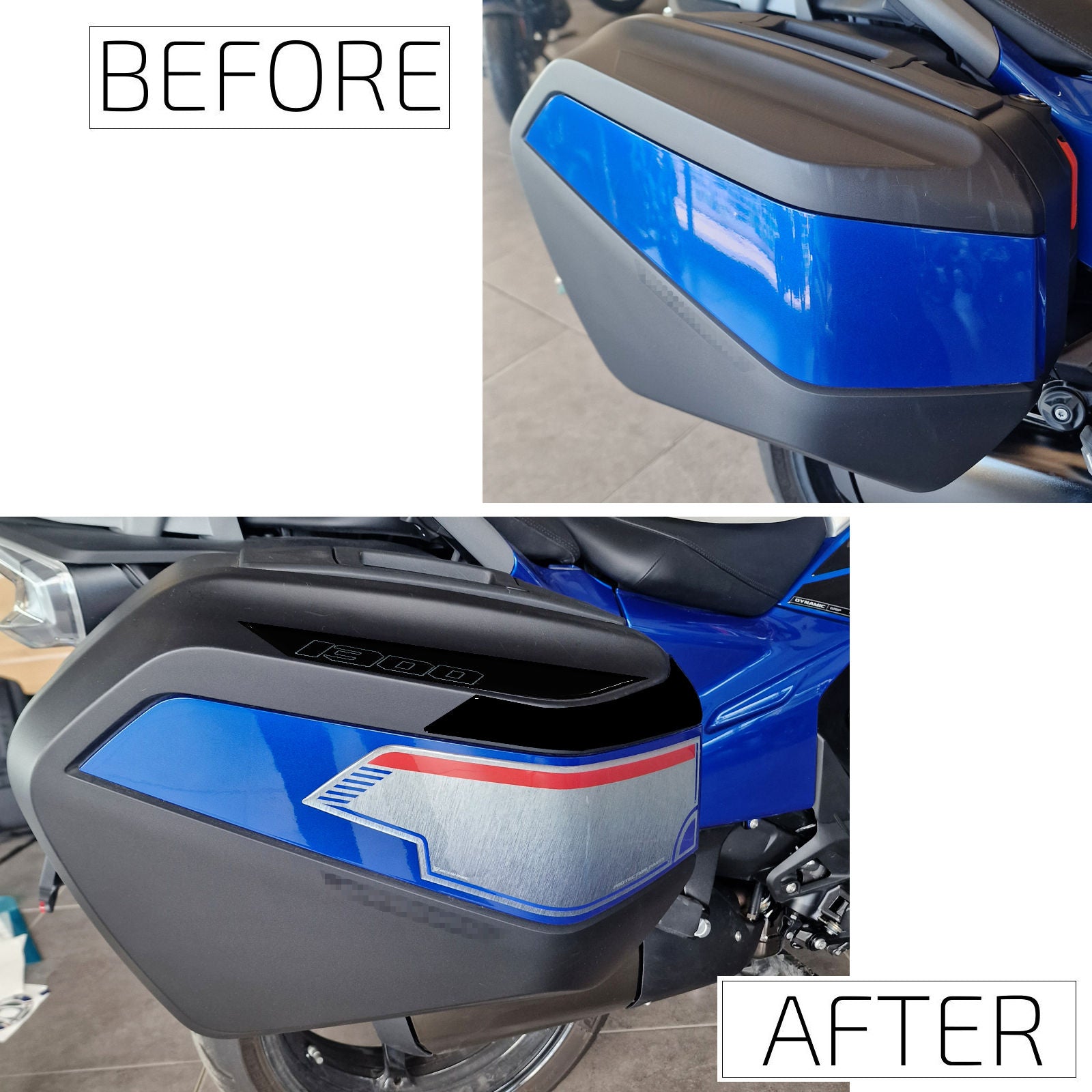 Resin Bike 3D Motorcycle Stickers - Panniers | BMW R 1300 RT 2025>2026 -   Pyramid Motorcycle Accessories