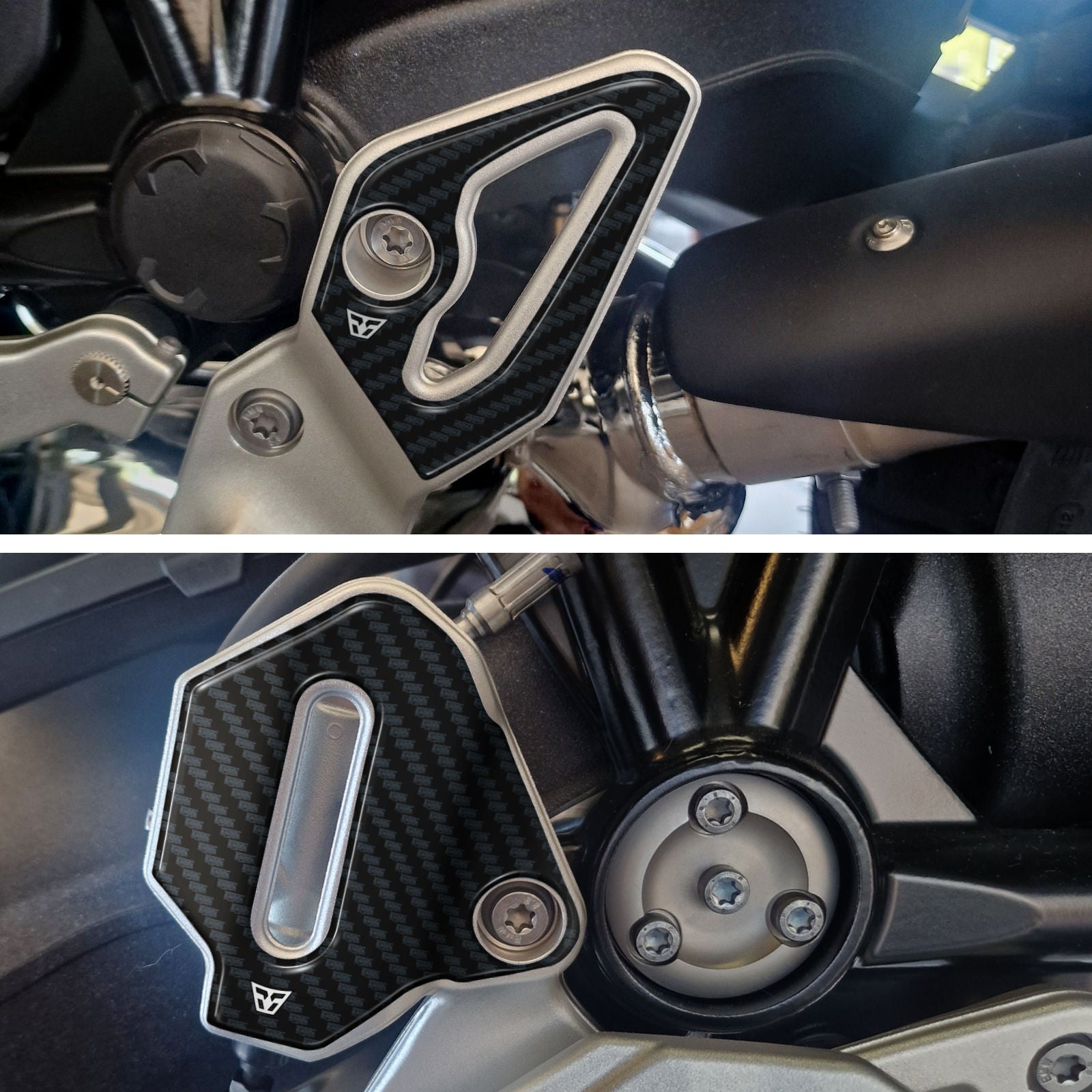 Resin Bike 3D Motorcycle Stickers - Heel Pads | BMW R 12 G/S 2025>2026 -   Pyramid Motorcycle Accessories