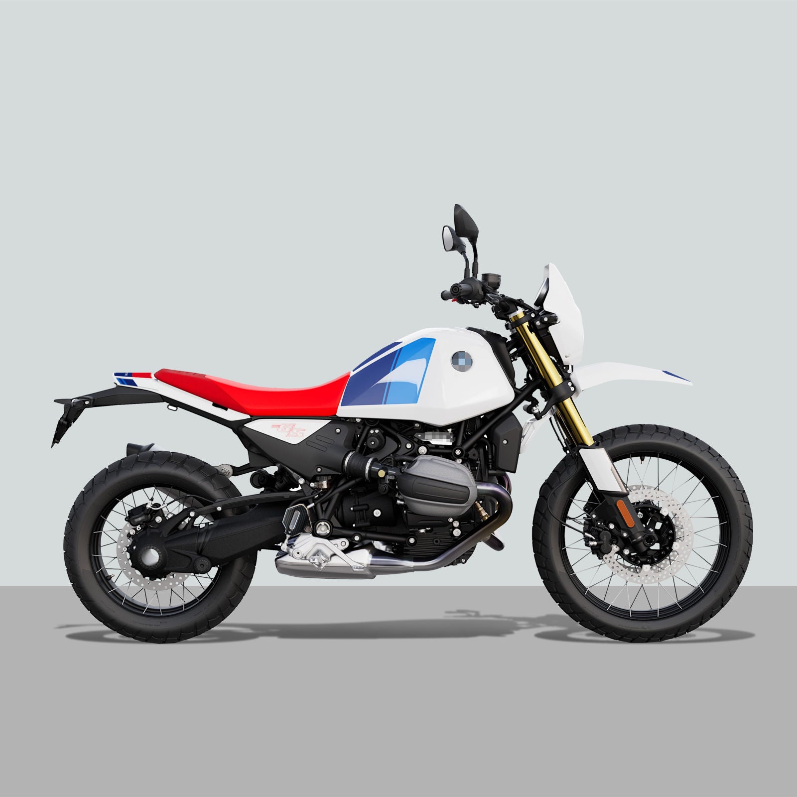 Resin Bike 3D Motorcycle Stickers - Basic Kit | BMW R 12 G/S 2025>2026 Light White -   Pyramid Motorcycle Accessories