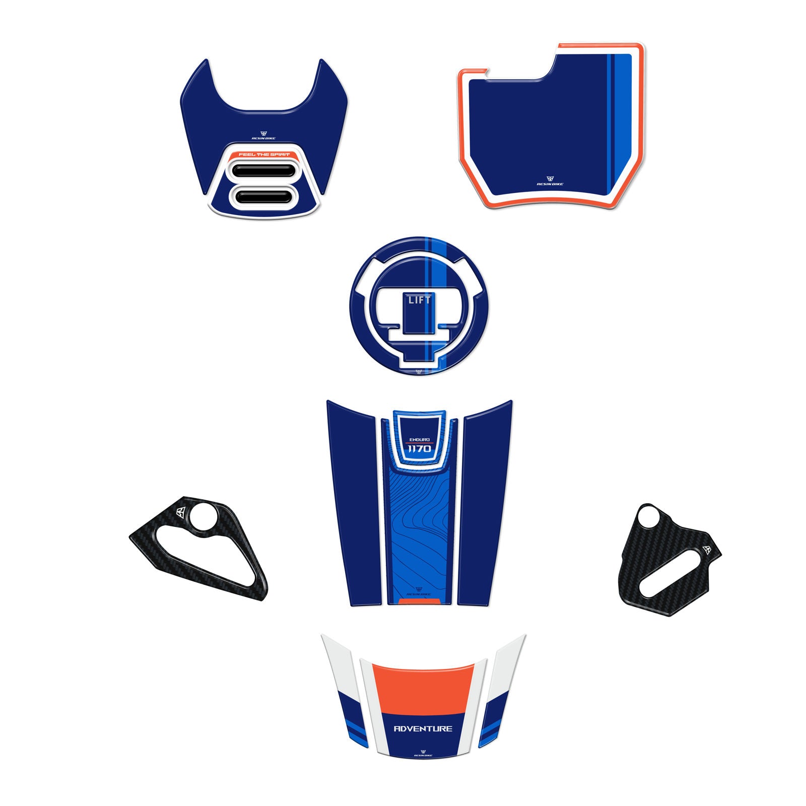 Resin Bike 3D Motorcycle Stickers - Full Kit | BMW R 12 G/S 2025>2026 -   Pyramid Motorcycle Accessories