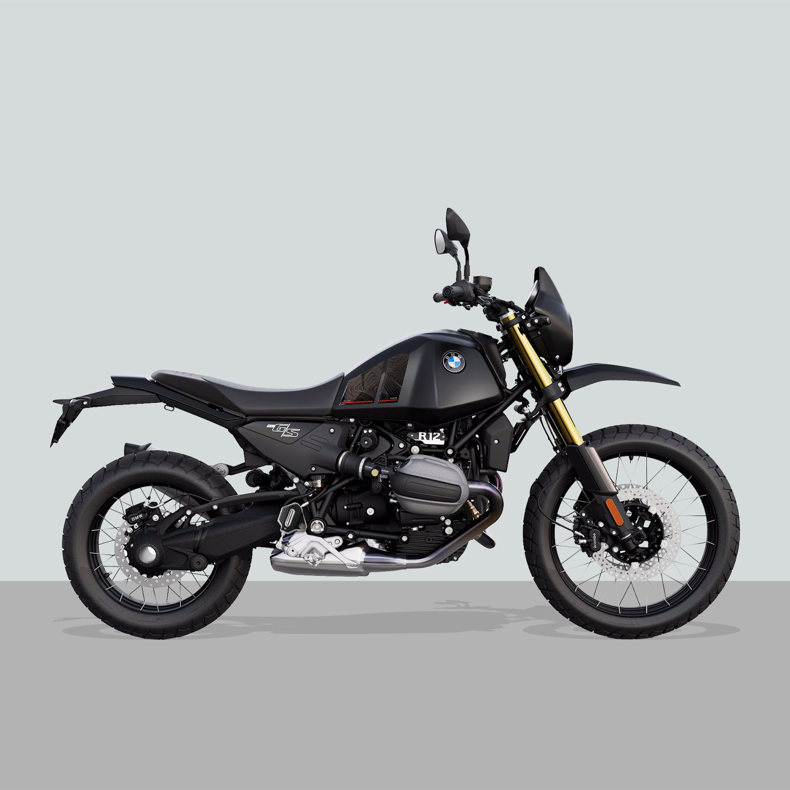 Resin Bike 3D Motorcycle Stickers - Basic Kit | BMW R 12 G/S 2025>2026 Night Black -   Pyramid Motorcycle Accessories