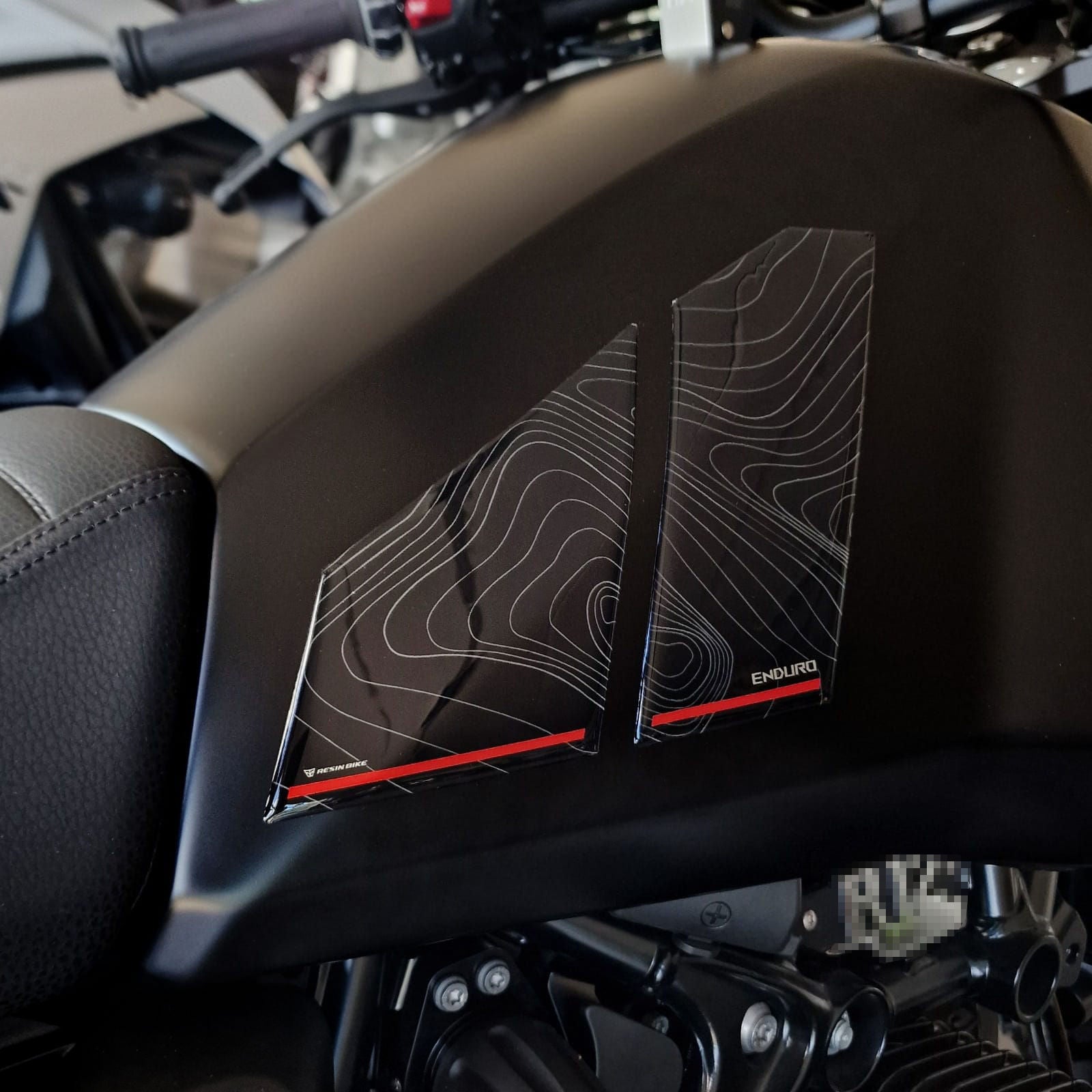 Resin Bike 3D Motorcycle Stickers - Basic Kit | BMW R 12 G/S 2025>2026 Night Black -   Pyramid Motorcycle Accessories