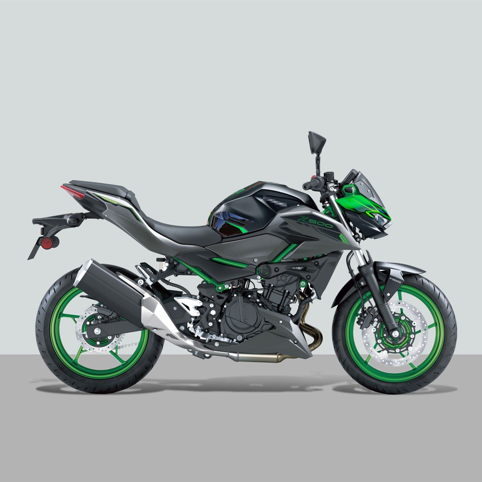 Resin Bike 3D Motorcycle Stickers - Full Kit | Kawasaki Z 500 2024>2026 -   Pyramid Motorcycle Accessories