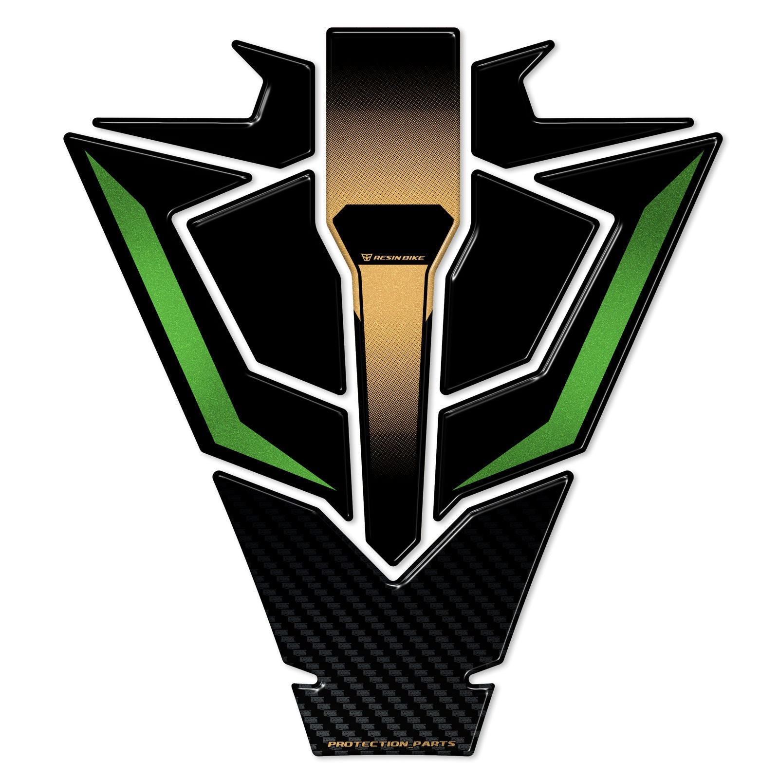 Resin Bike 3D Motorcycle Stickers - Tank Pad | Kawasaki Ninja 1100 SX SE 2025>Current -   Pyramid Motorcycle Accessories