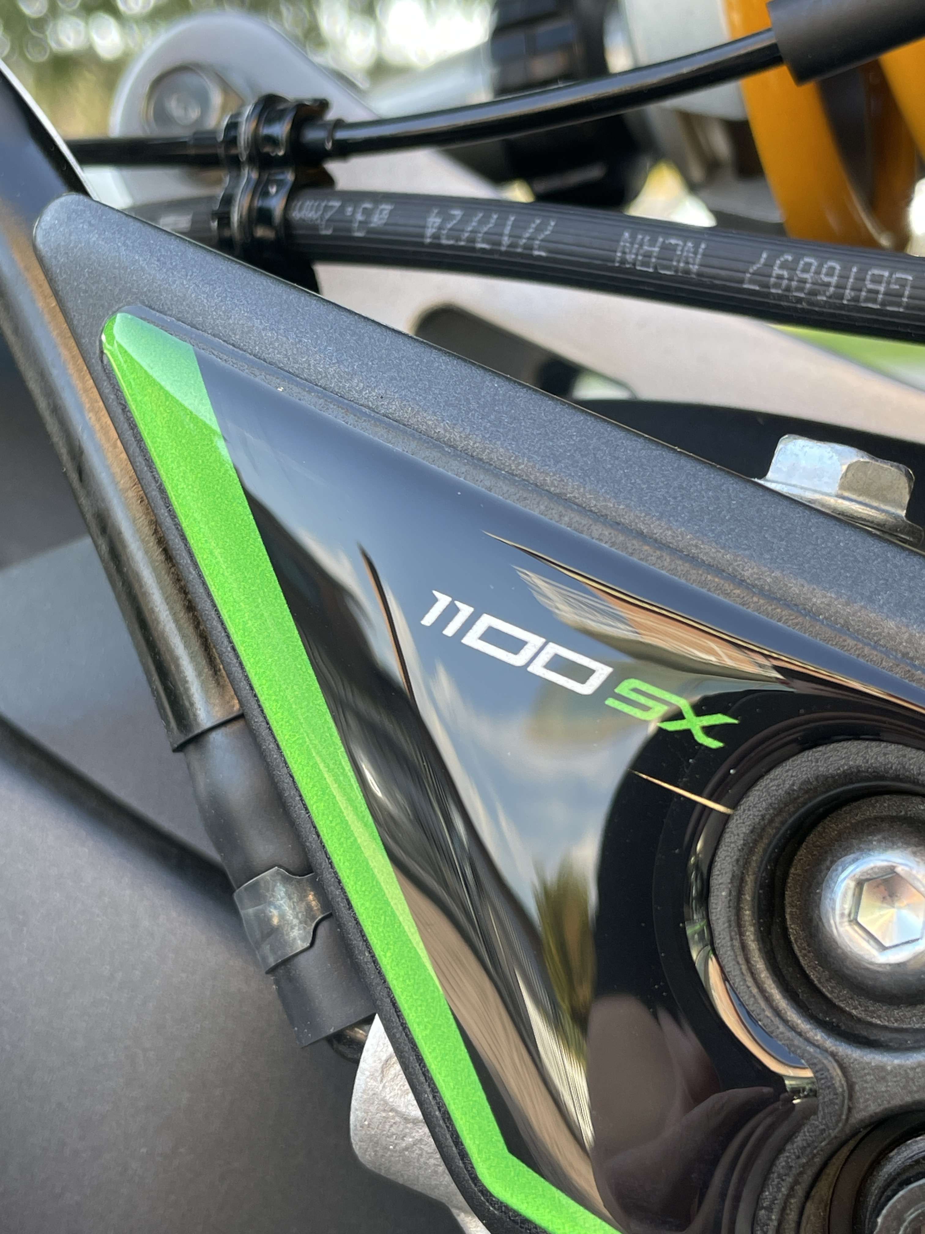 Resin Bike 3D Motorcycle Stickers - Heel Pads | Kawasaki Ninja 1100 SX SE 2025>Current -   Pyramid Motorcycle Accessories
