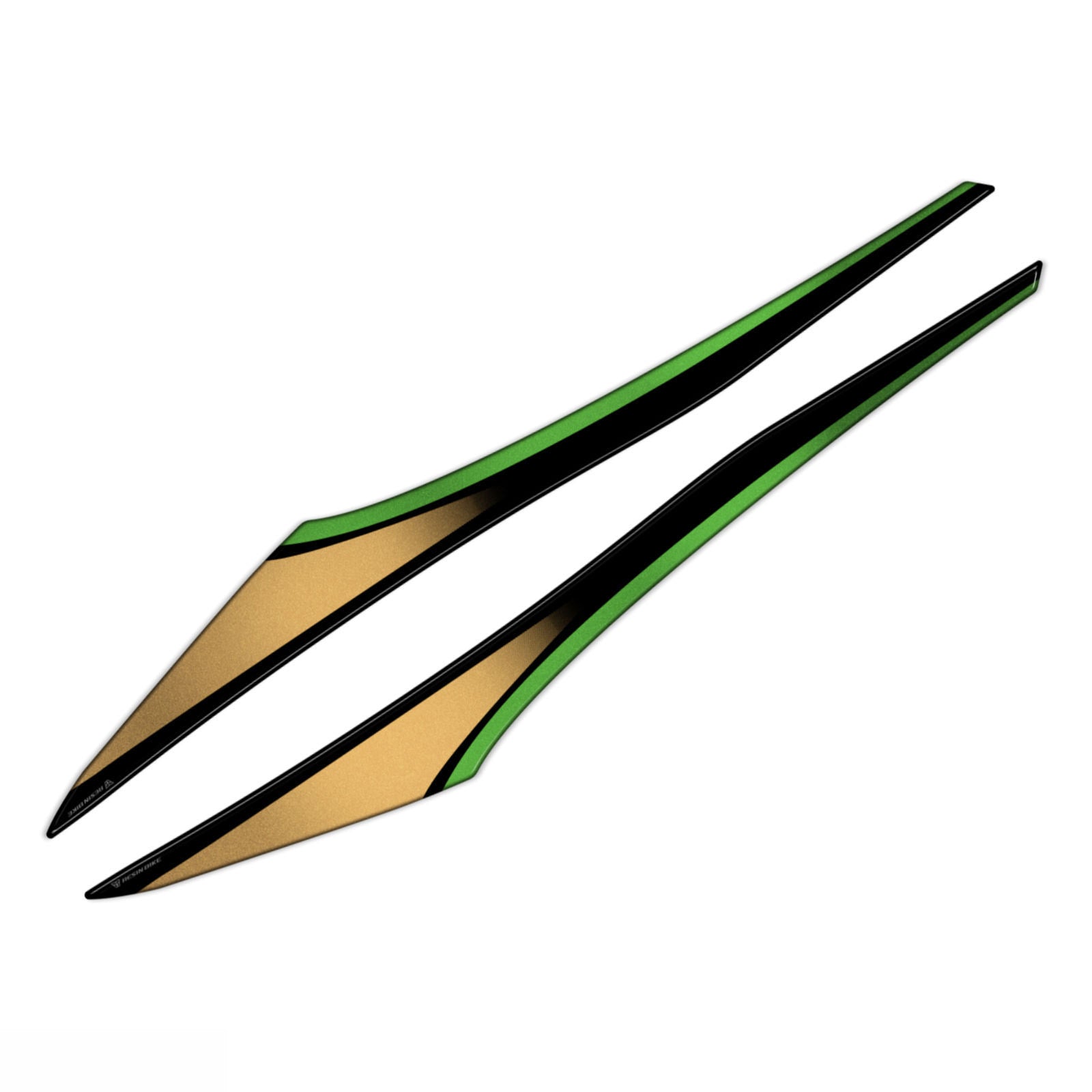 Resin Bike 3D Motorcycle Stickers - Passenger Handles | Kawasaki Ninja 1100 SX SE 2025>Current -   Pyramid Motorcycle Accessories