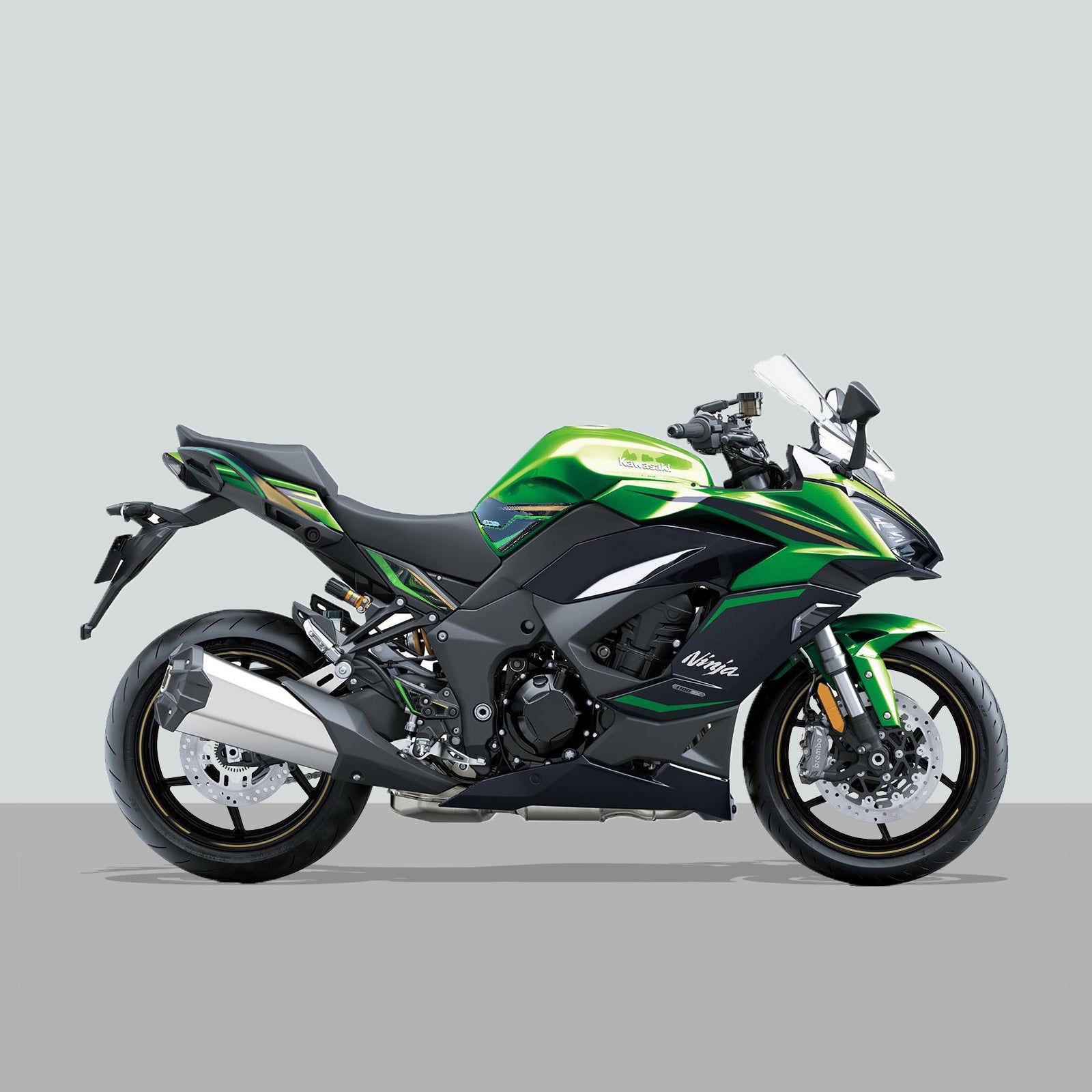 Resin Bike 3D Motorcycle Stickers - Basic Kit | Kawasaki Ninja 1100 SX