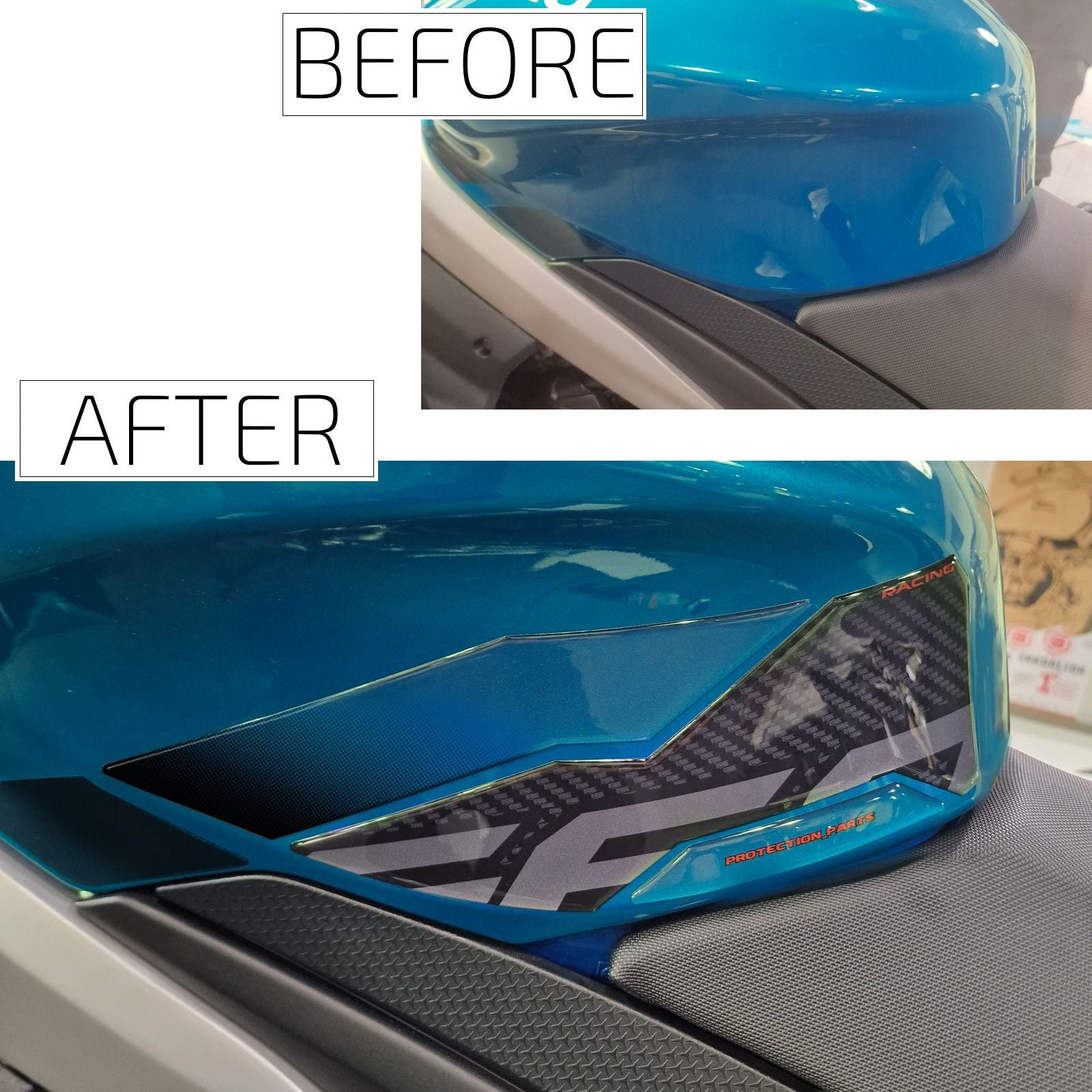 Resin Bike 3D Motorcycle Stickers - Tank Sides | Aprilia RS 660 2025>2026 -   Pyramid Motorcycle Accessories