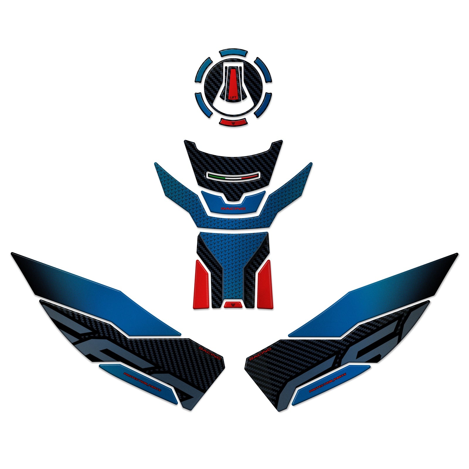 Resin Bike 3D Motorcycle Stickers - Basic Kit | Aprilia RS 660 2025>2026 -   Pyramid Motorcycle Accessories