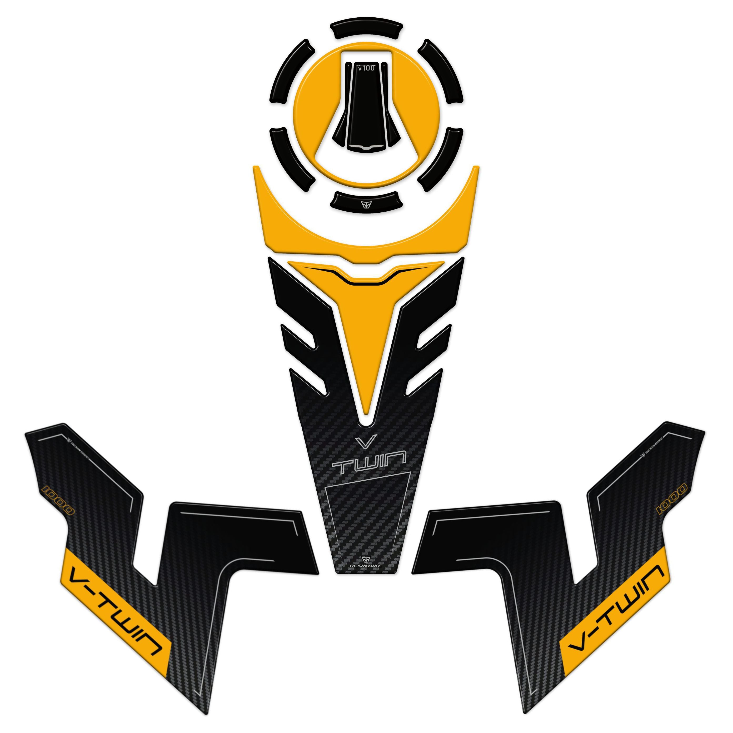 Resin Bike 3D Motorcycle Stickers - Basic Kit | Moto Guzzi Stelvio 2024>2026 -   Pyramid Motorcycle Accessories