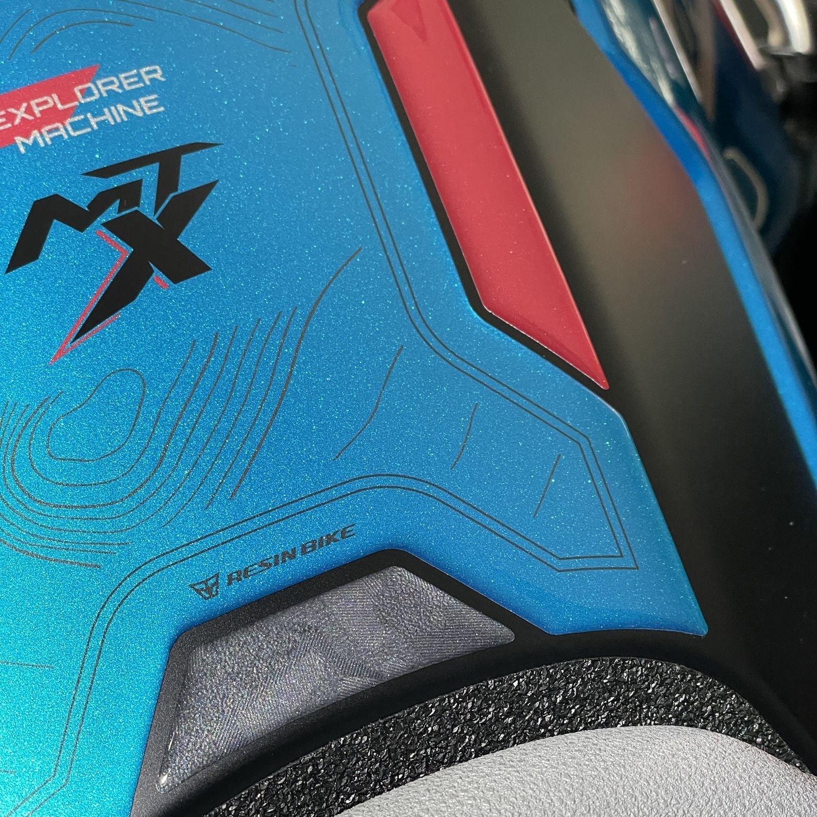 Resin Bike 3D Motorcycle Stickers - Tank Pad | CFMoto 800MT-X 2025>2026 RB-1000797800004 -   Pyramid Motorcycle Accessories