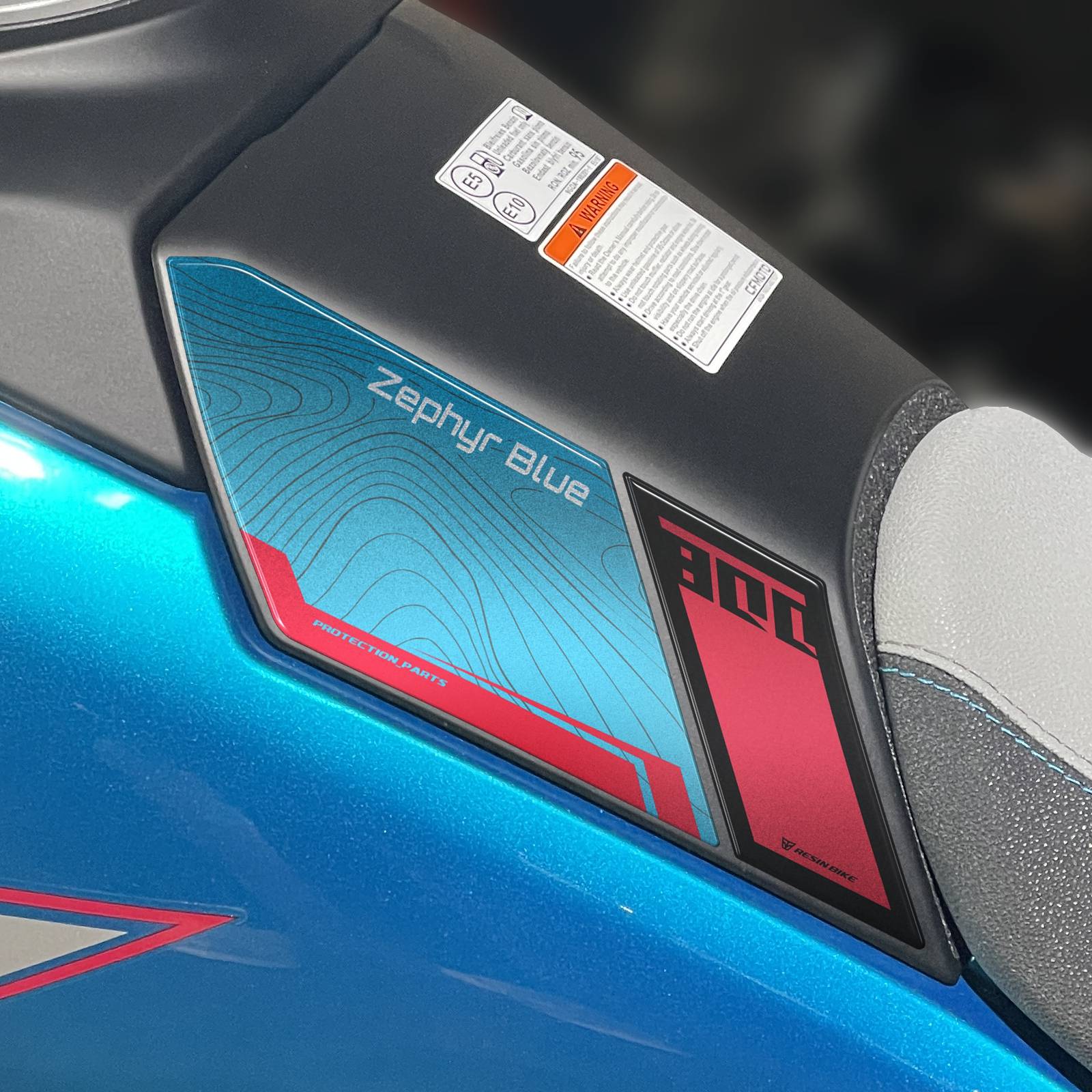 Resin Bike 3D Motorcycle Stickers - Basic Kit | CFMoto 800MT-X 2025>2026 -   Pyramid Motorcycle Accessories