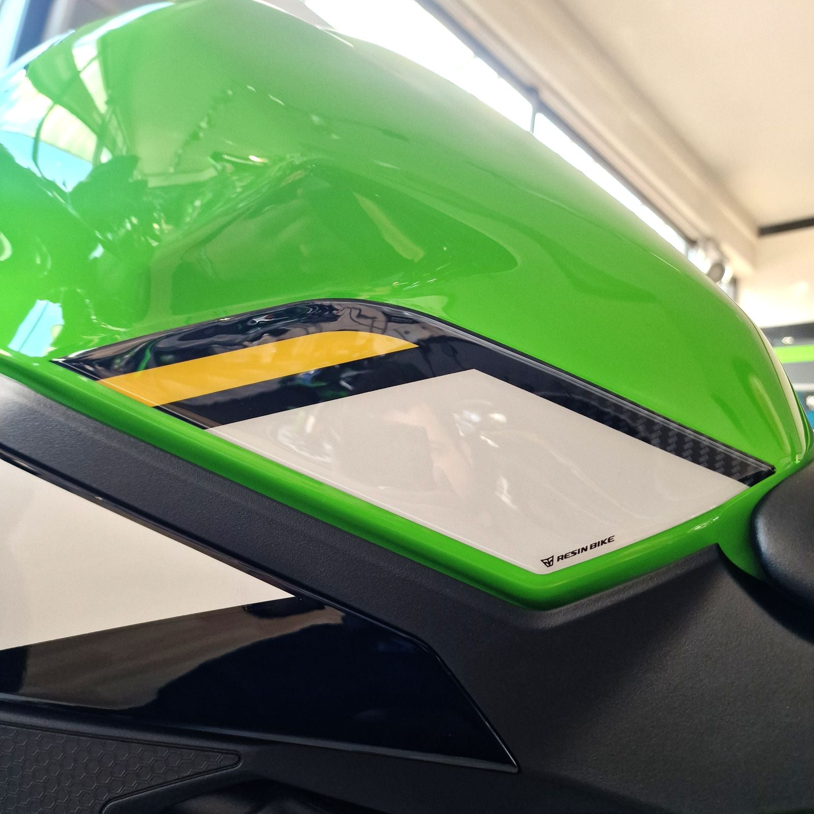 Resin Bike 3D Motorcycle Stickers - Tank Sides | Kawasaki Ninja ZX-4RR 2025-Current -   Pyramid Motorcycle Accessories