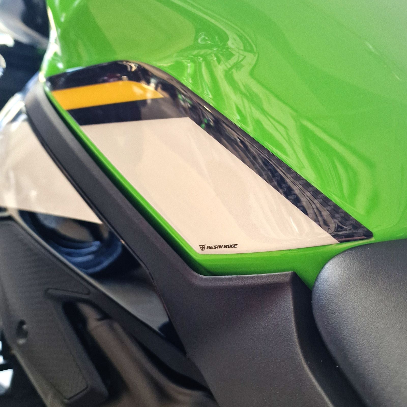 Resin Bike 3D Motorcycle Stickers - Tank Sides | Kawasaki Ninja ZX-4RR 2025-Current -   Pyramid Motorcycle Accessories