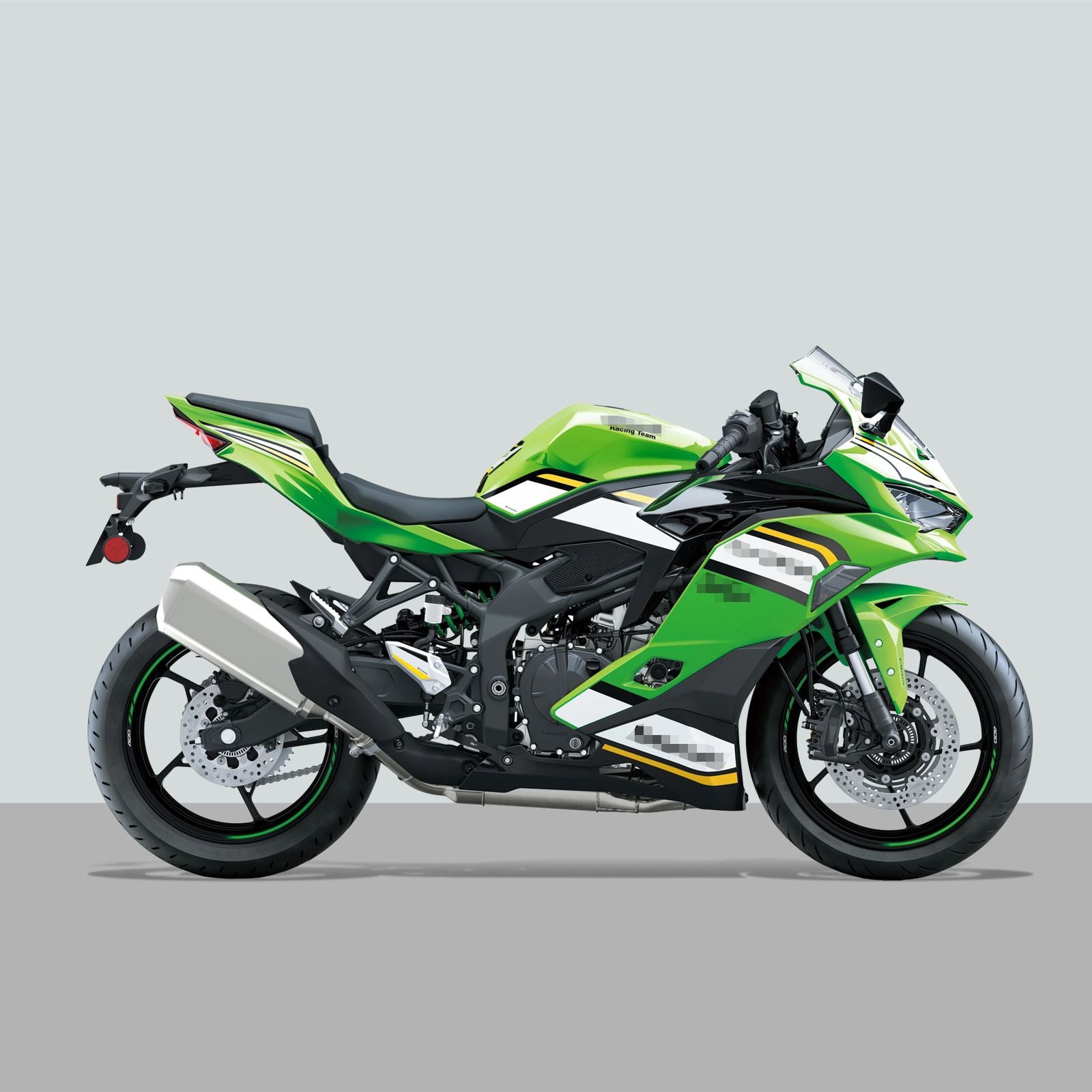 Resin Bike 3D Motorcycle Stickers - Full Kit | Kawasaki Ninja ZX-4RR 2025>Current -   Pyramid Motorcycle Accessories
