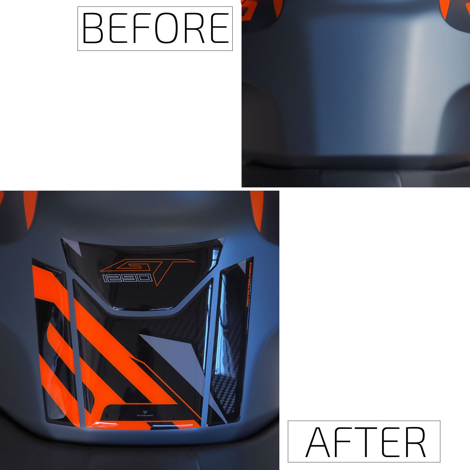 Resin Bike 3D Motorcycle Stickers - Tank Pad | KTM Super Duke 1290 GT 2019>2024 -   Pyramid Motorcycle Accessories