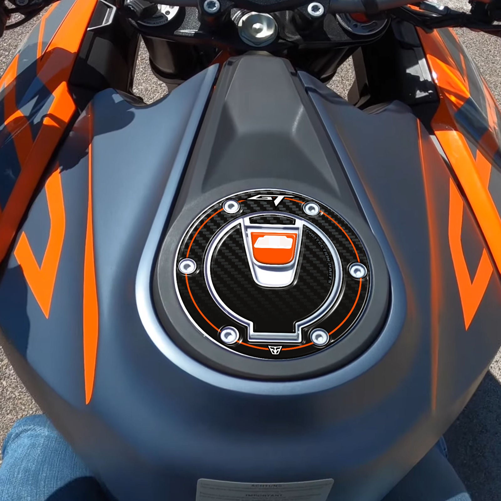 Resin Bike 3D Motorcycle Stickers - Fuel Cap | KTM Super Duke 1290 GT 2019>2024 -   Pyramid Motorcycle Accessories