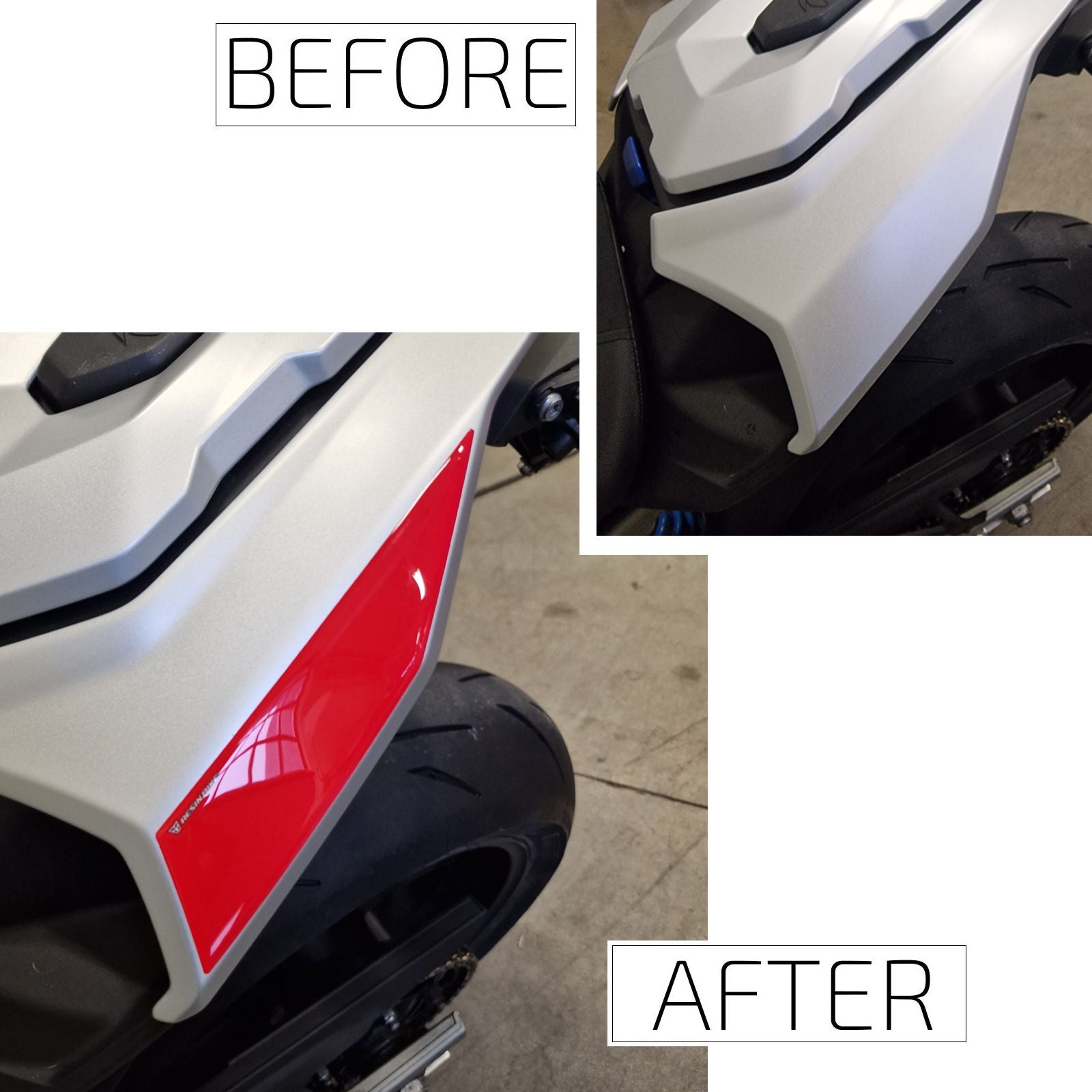 Resin Bike 3D Motorcycle Stickers - Tail Section | BMW S 1000 R / M 1000 R 2021>2026 -   Pyramid Motorcycle Accessories