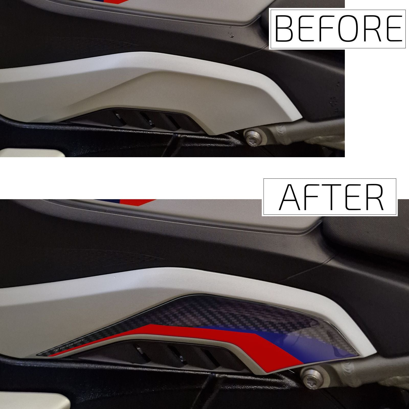 Resin Bike 3D Motorcycle Stickers - Side Panels | BMW S 1000 R / M 1000 R 2021>2026 -   Pyramid Motorcycle Accessories