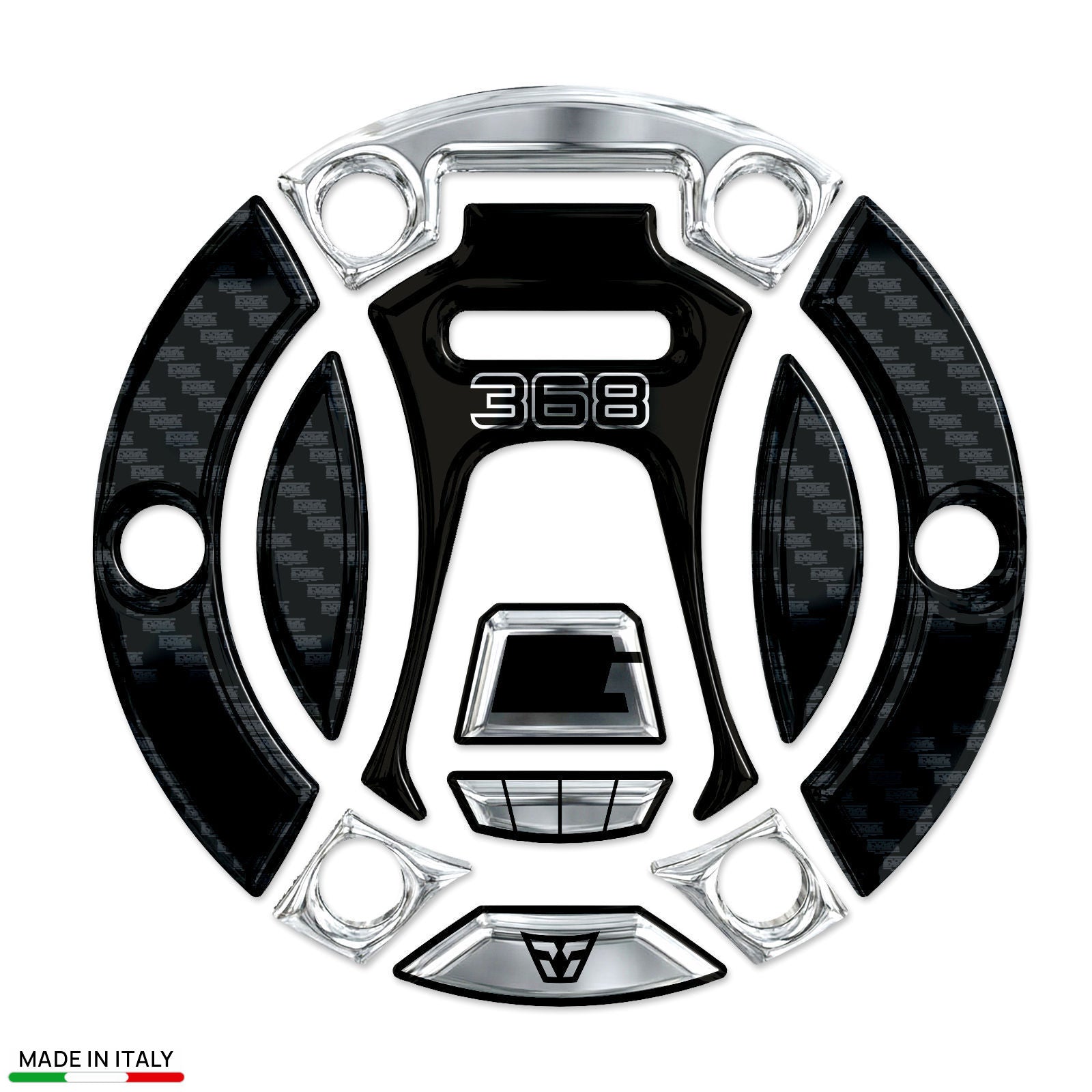 Resin Bike 3D Motorcycle Stickers - Fuel Cap | Zontes ZT368T-G 2024>2026 -   Pyramid Motorcycle Accessories