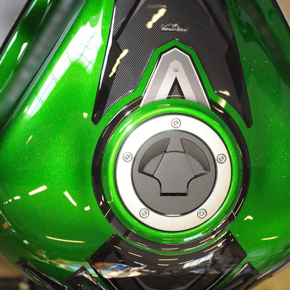 Resin Bike 3D Motorcycle Stickers - Fuel Cap | Kawasaki Z 1000 SX 2017>2020 -   Pyramid Motorcycle Accessories