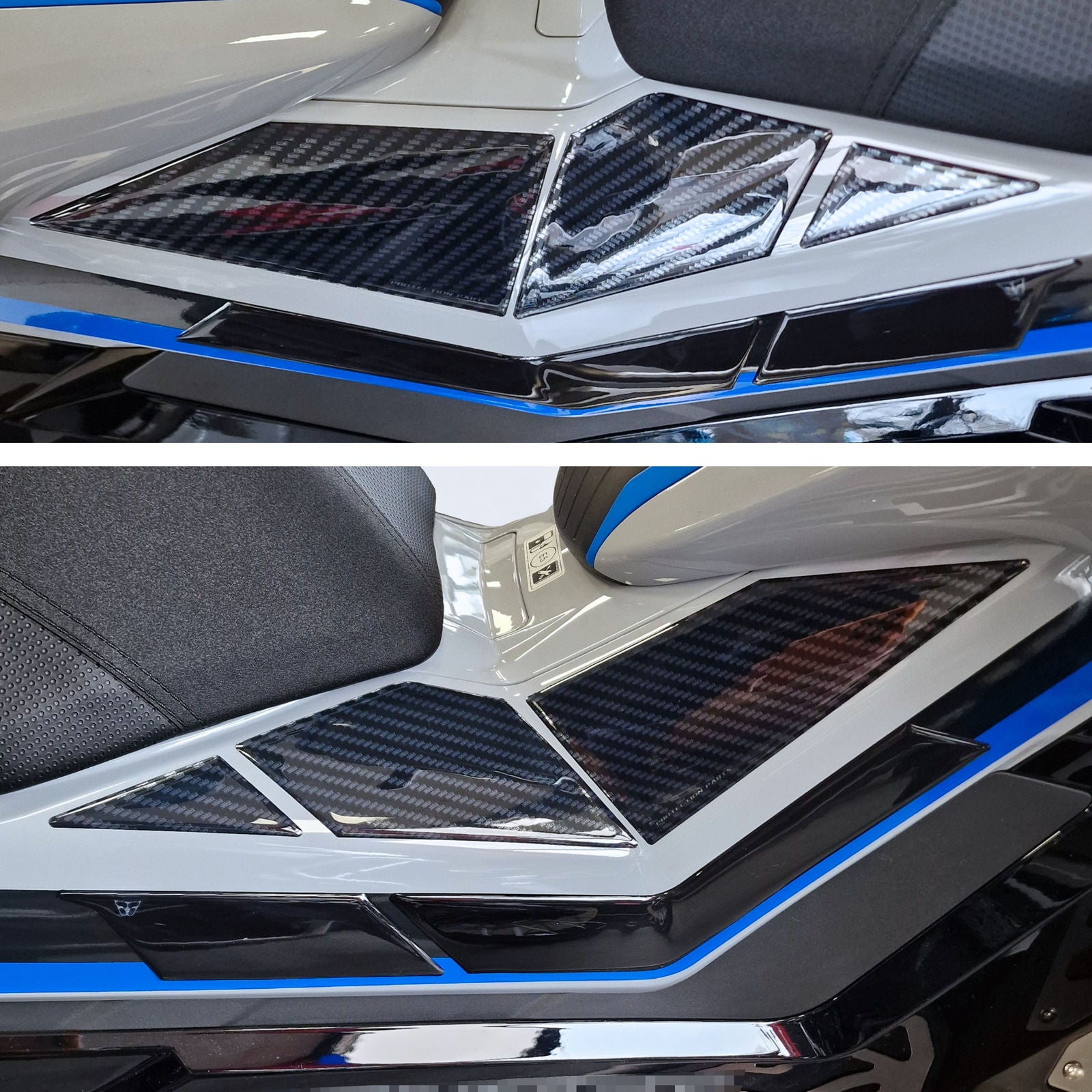 Resin Bike 3D Motorcycle Stickers - Footboard | Zontes ZT368T-G 2024>2026 -   Pyramid Motorcycle Accessories