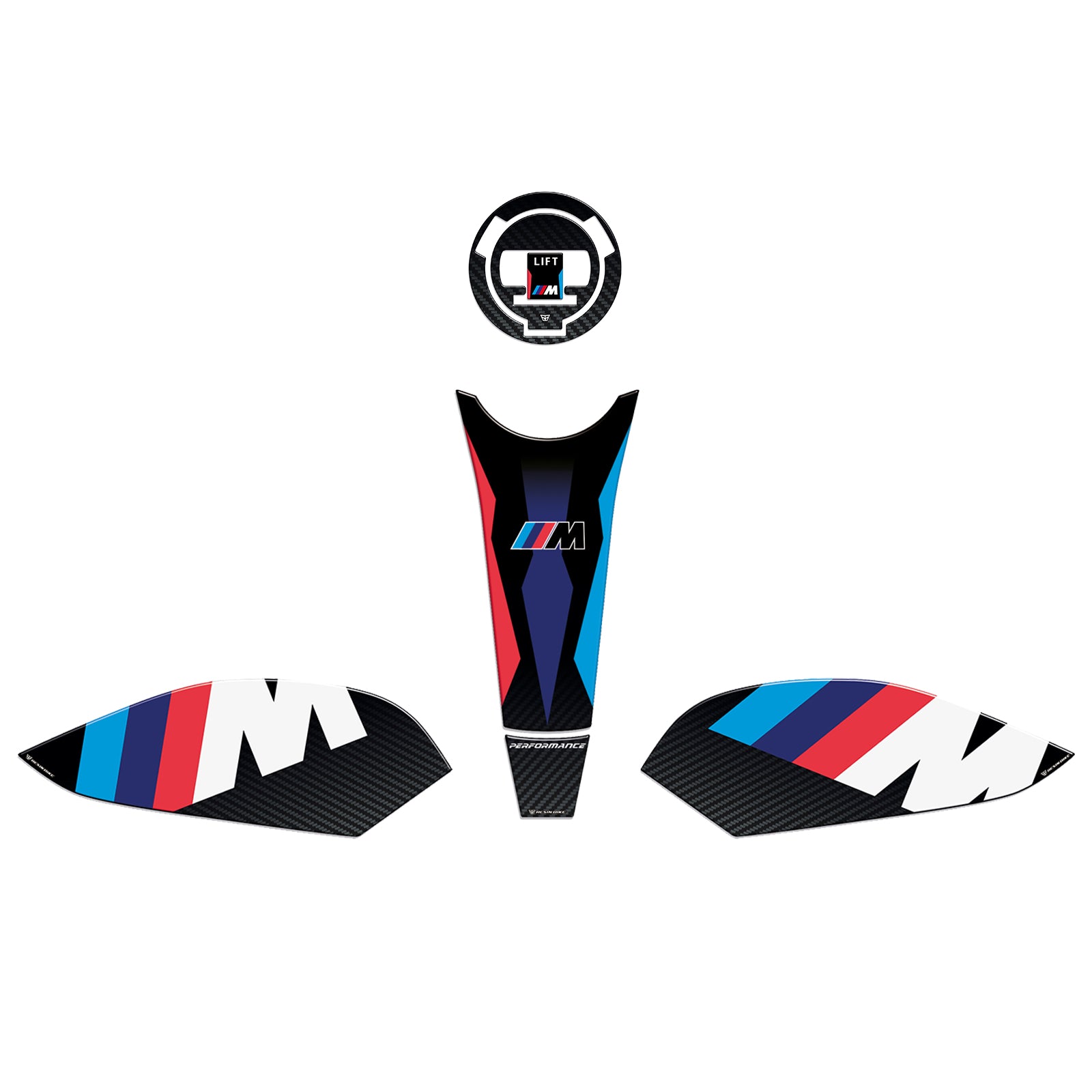 Resin Bike 3D Motorcycle Stickers - Basic Kit | BMW S 1000 RR / M 1000 RR 2021>2026 -   Pyramid Motorcycle Accessories
