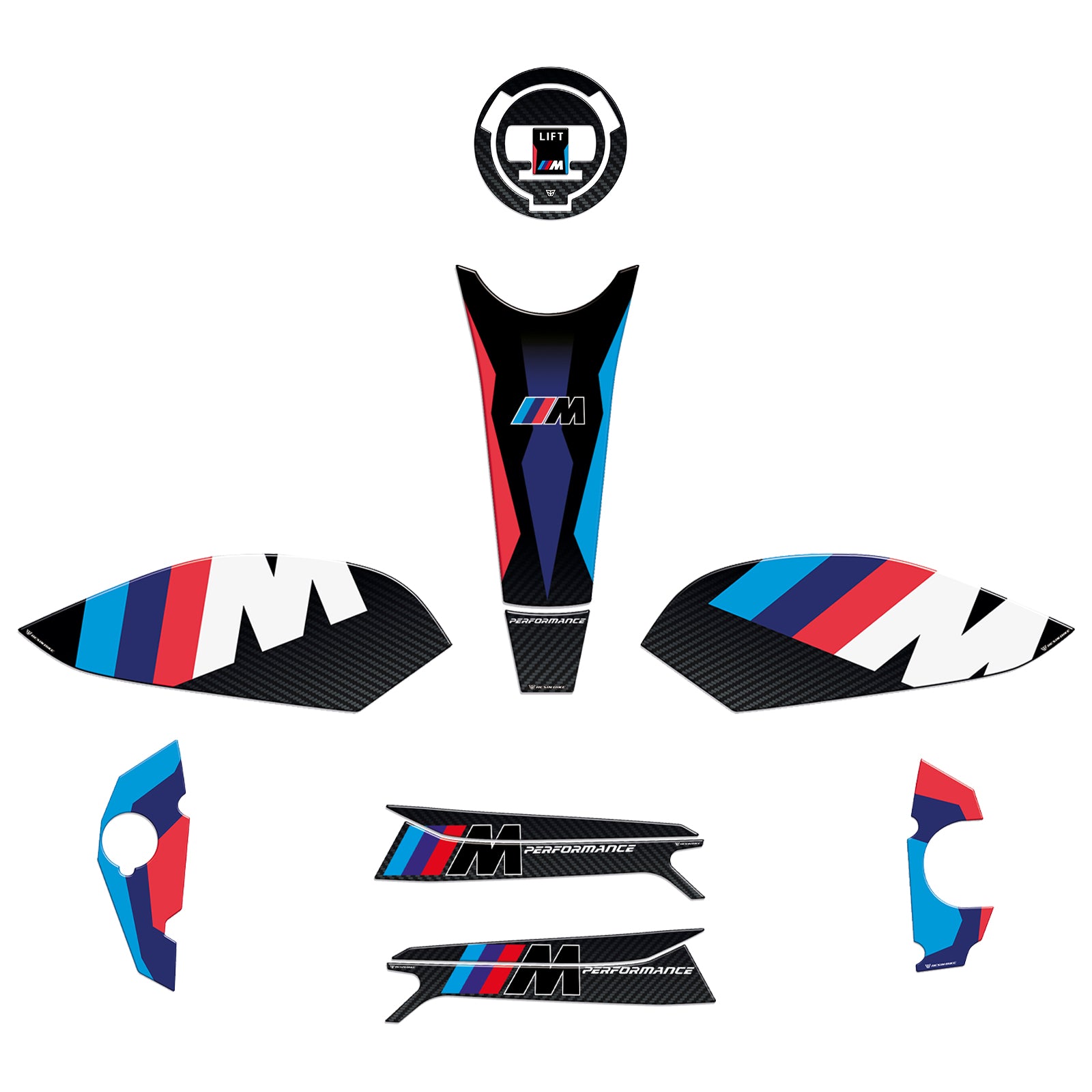 Resin Bike 3D Motorcycle Stickers - Full Kit | BMW S 1000 RR / M 1000 RR 2021>2026 RB-1000807000004 -   Pyramid Motorcycle Accessories