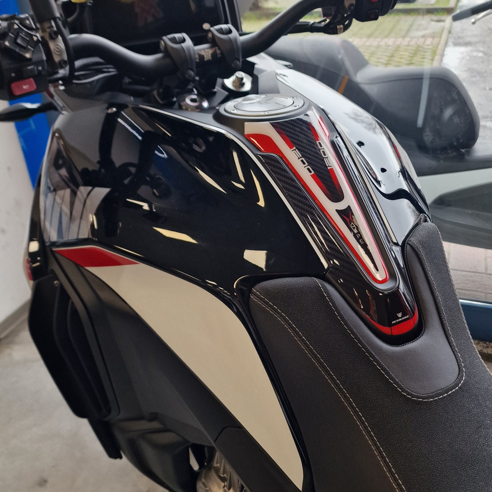 Resin Bike 3D Motorcycle Stickers - Tank Pad | Moto Morini X-Cape 1200 2025>2026 -   Pyramid Motorcycle Accessories