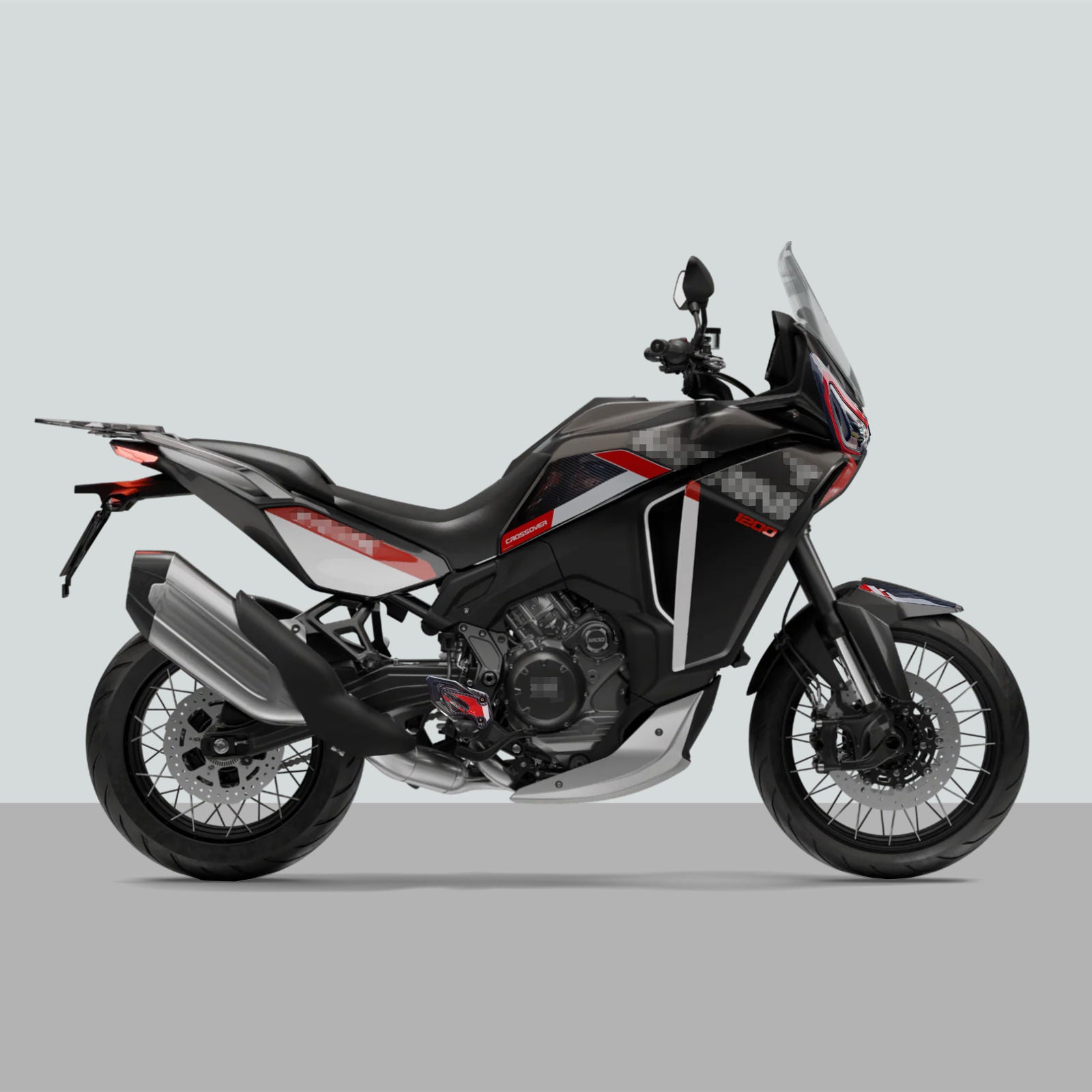 Resin Bike 3D Motorcycle Stickers - Basic Kit | Moto Morini X-Cape 1200 2025>2026 -   Pyramid Motorcycle Accessories