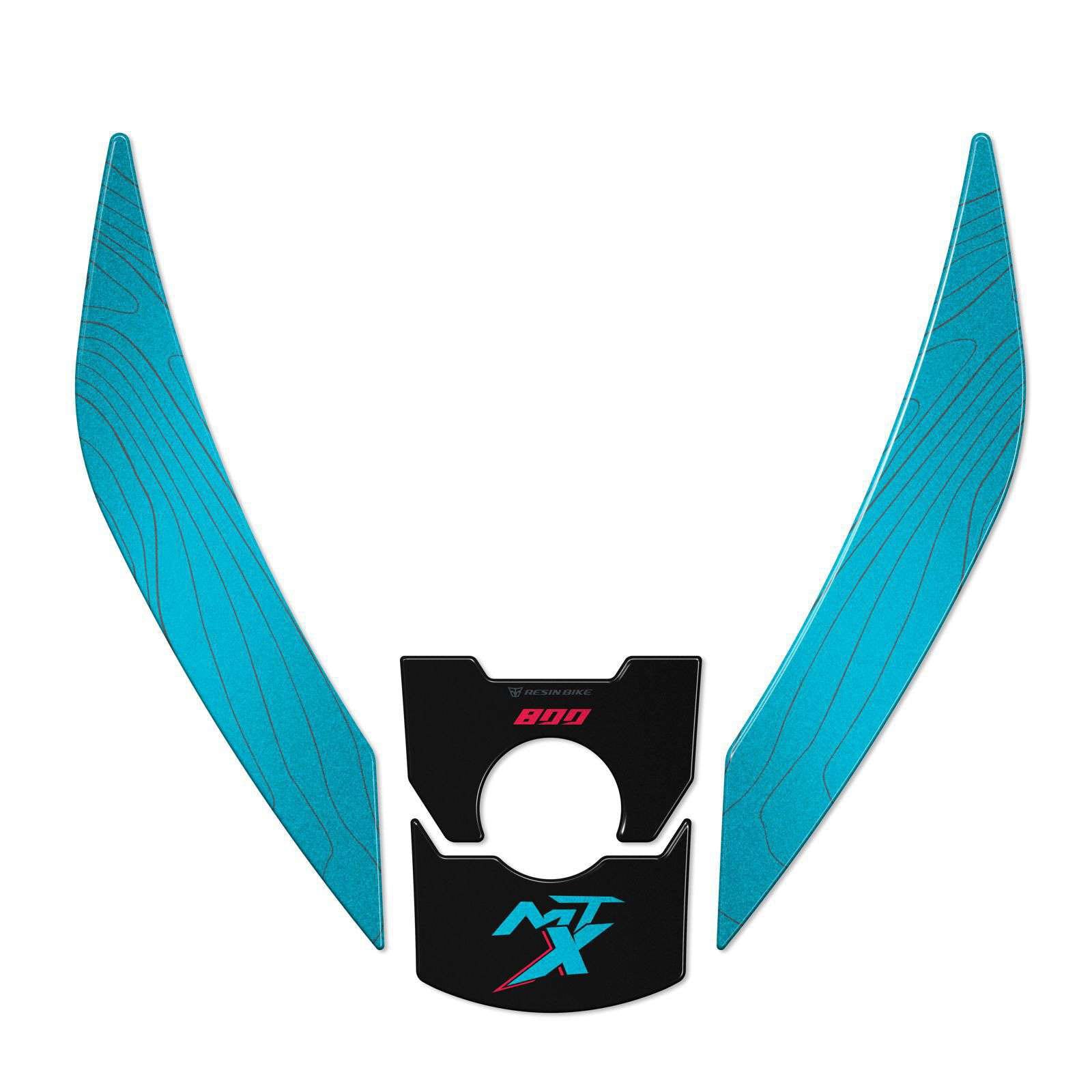 Resin Bike 3D Motorcycle Stickers - Front Fender | CFMoto 800MT-X 2025>2026 -   Pyramid Motorcycle Accessories