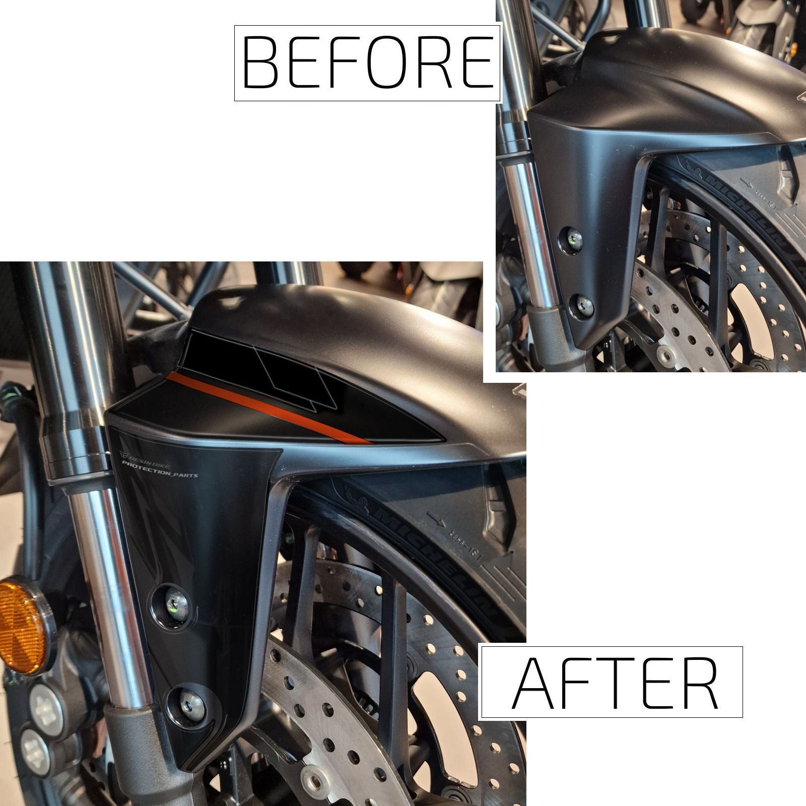 Resin Bike 3D Motorcycle Stickers - Side Panels | Yamaha Tracer 7 2025>2026 RB-1000809300003 -   Pyramid Motorcycle Accessories