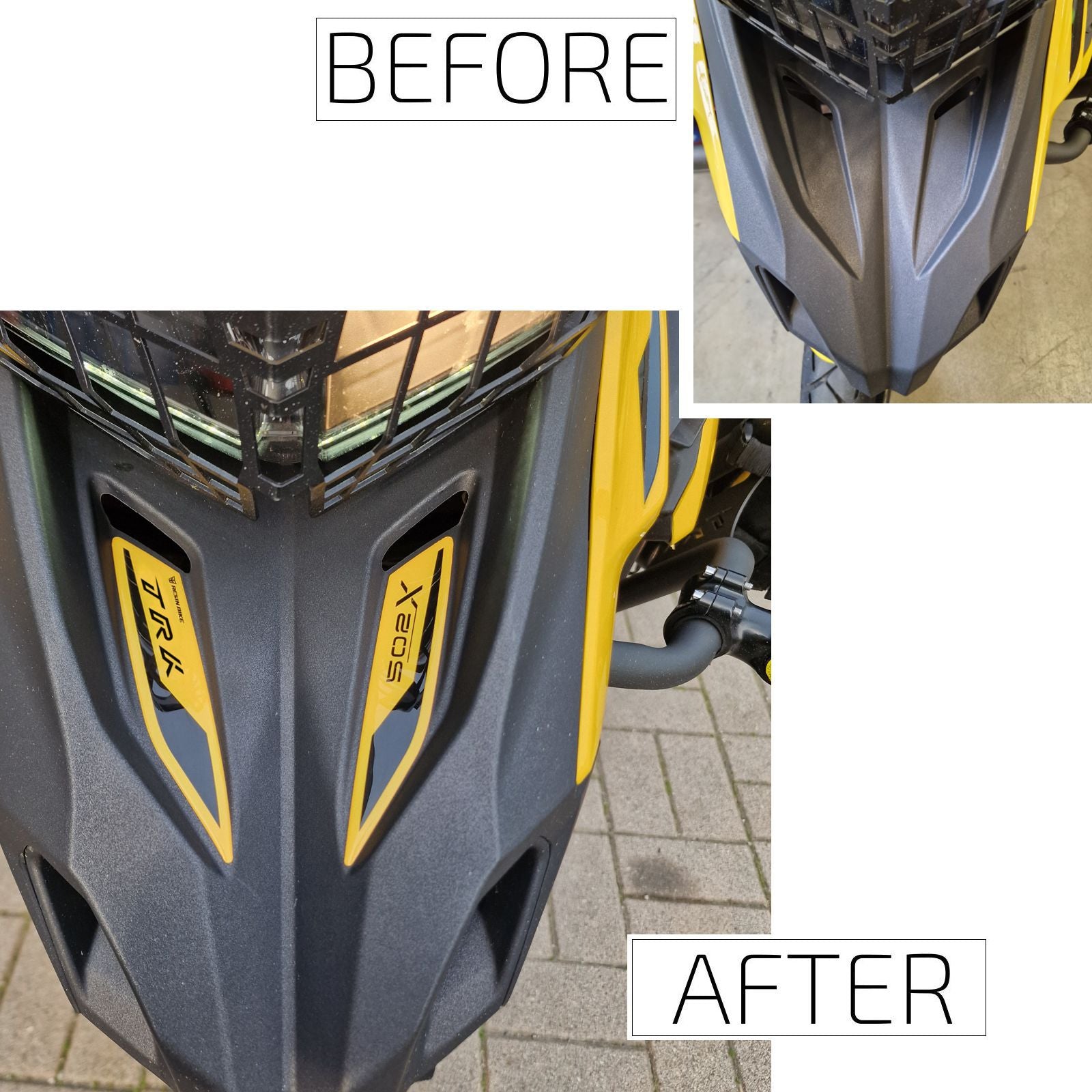 Resin Bike 3D Motorcycle Stickers - Beak | Benelli TRK 502 X 2021>2026 -   Pyramid Motorcycle Accessories