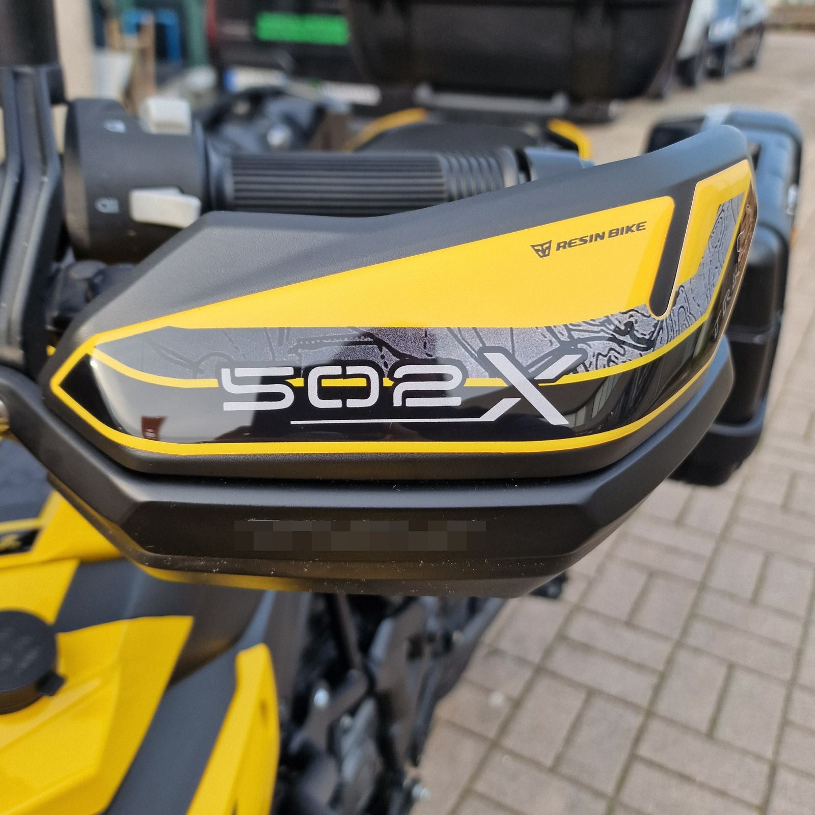 Resin Bike 3D Motorcycle Stickers - Handguards | Benelli TRK 502 X 2021>2026 -   Pyramid Motorcycle Accessories