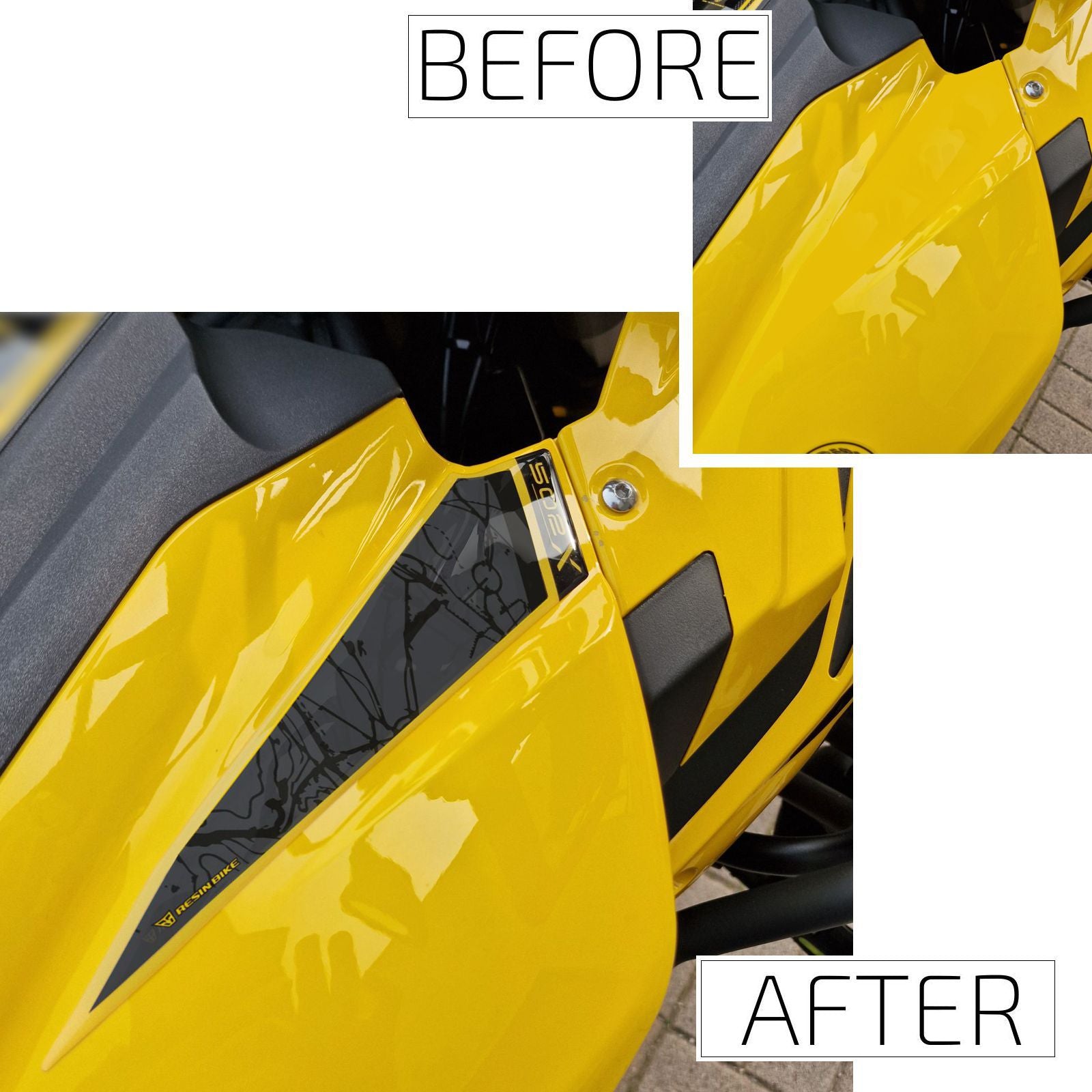Resin Bike 3D Motorcycle Stickers - Tank Sides | Benelli TRK 502 X 2021>2026 RB-1000812300007 -   Pyramid Motorcycle Accessories