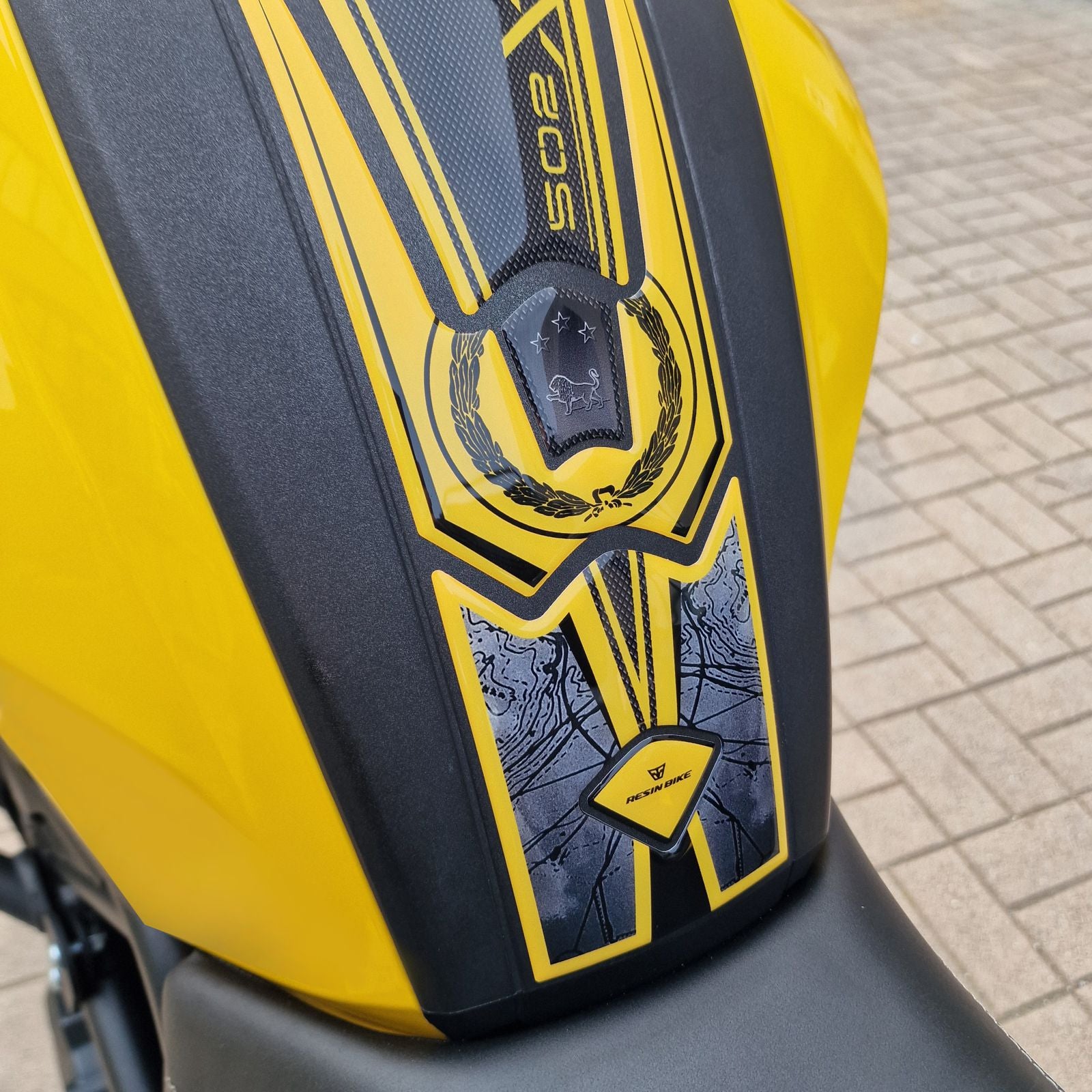 Resin Bike 3D Motorcycle Stickers - Tank Pad | Benelli TRK 502 X 2021>2026 RB-1000812100003 -   Pyramid Motorcycle Accessories