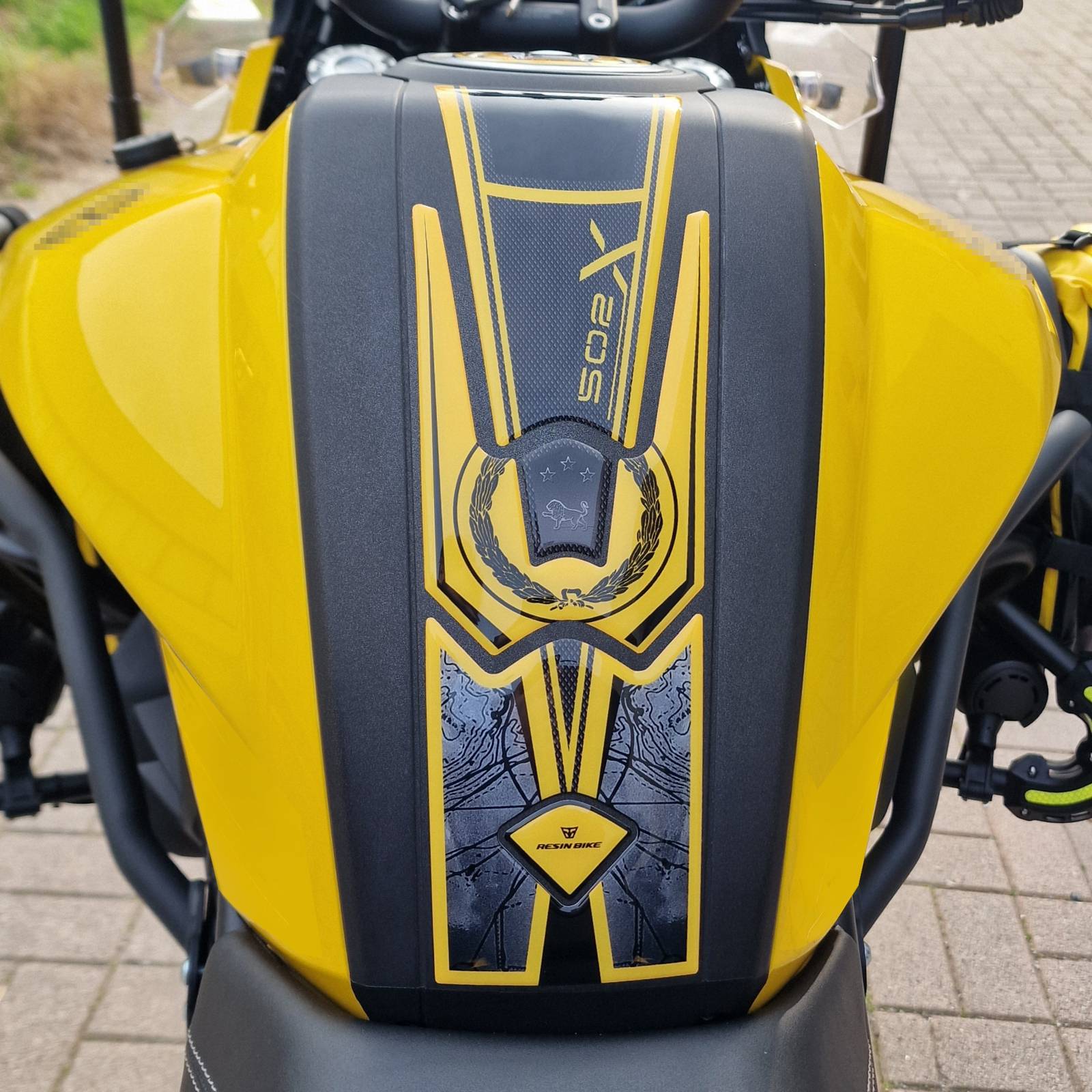 Resin Bike 3D Motorcycle Stickers - Fuel Cap | Benelli TRK 502 X 2021>2026 -   Pyramid Motorcycle Accessories