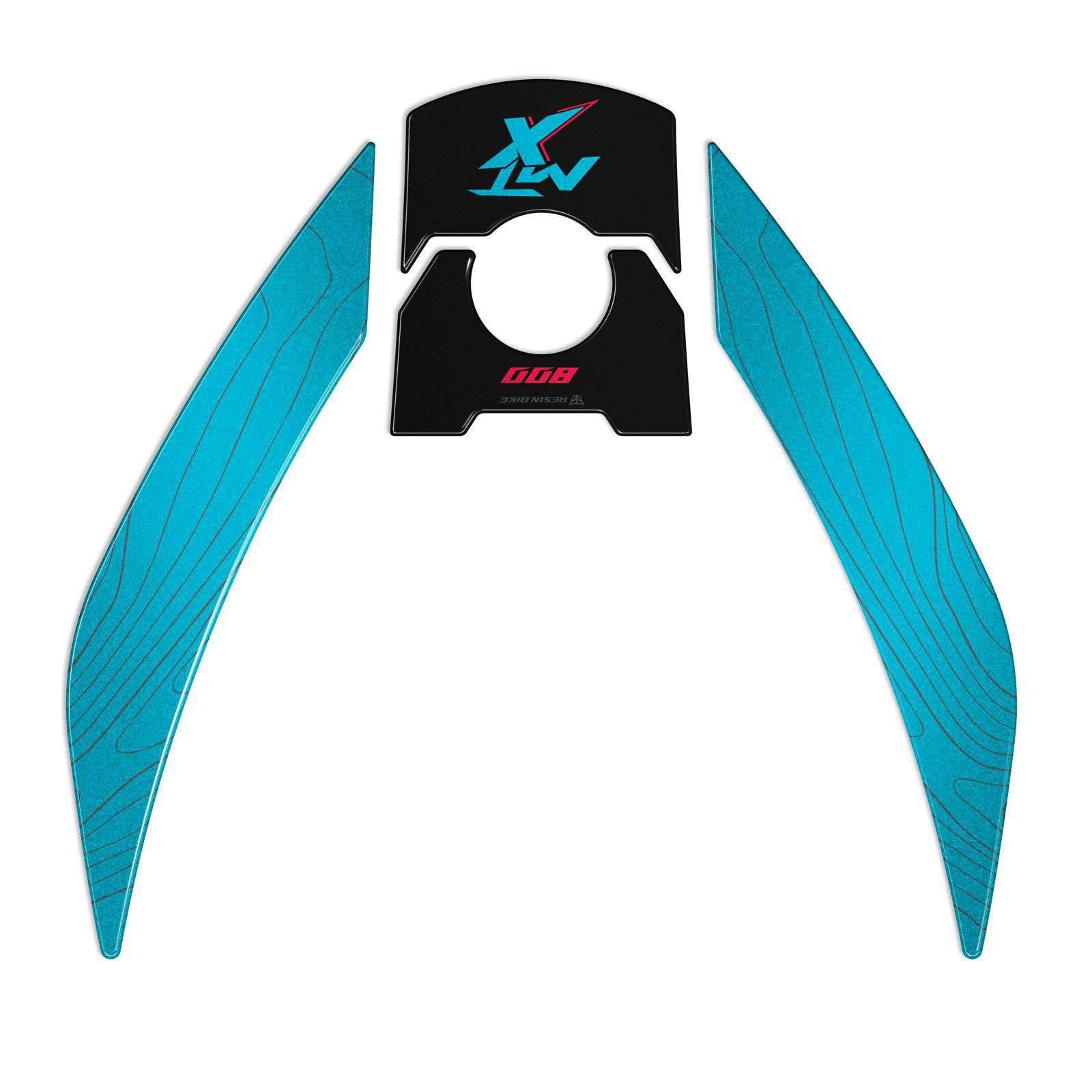 Resin Bike 3D Motorcycle Stickers - Front Fender | CFMoto 800MT-X 2025>2026 -   Pyramid Motorcycle Accessories