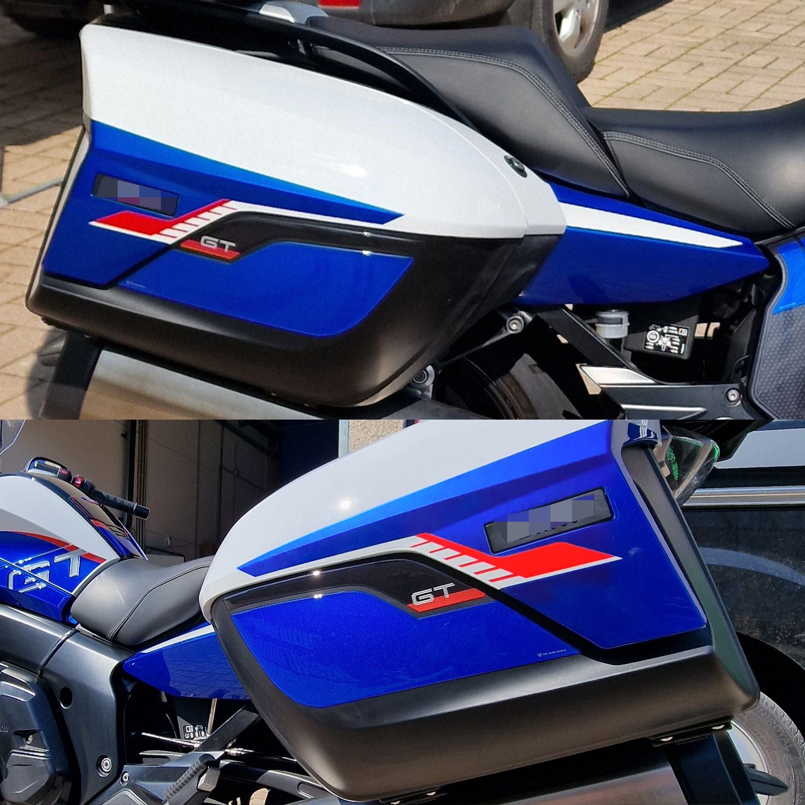 Resin Bike Motorcycle Stickers 3D Compatible with Sport Panniers | BMW K 1600 GT 2022>2026