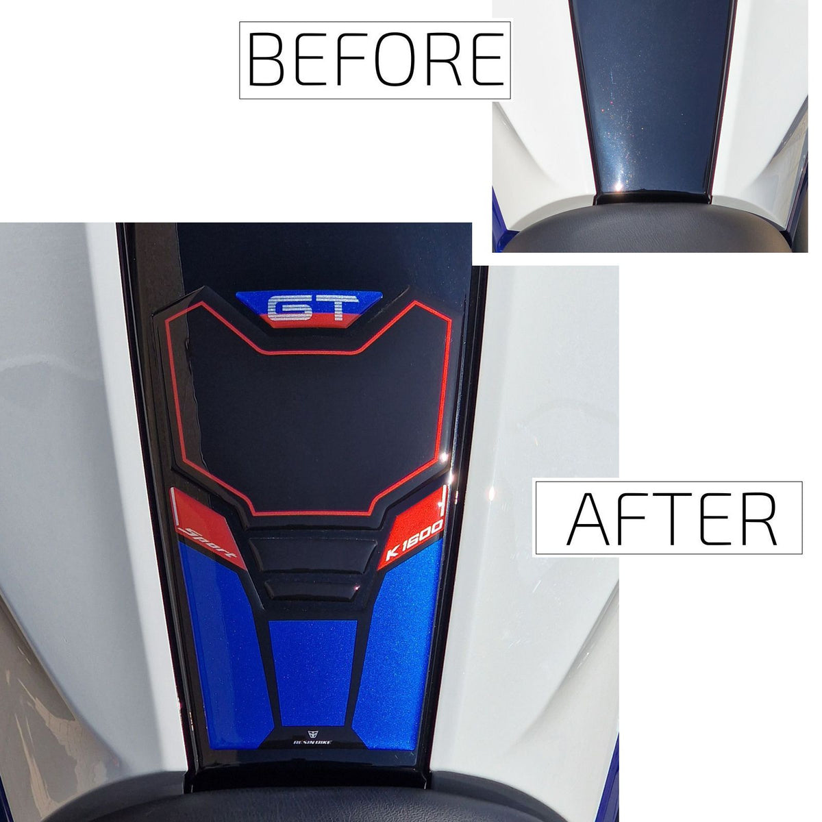 Resin Bike Motorcycle Stickers 3D Compatible with Sport Tank Pad | BMW K 1600 GT 2022>2026