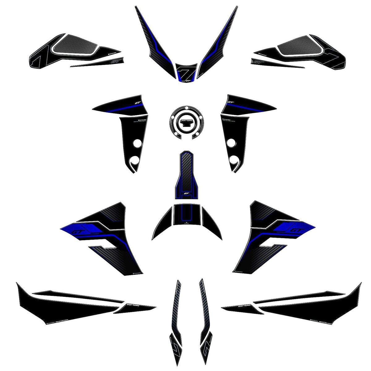 Resin Bike Kit Tank Full Stickers 3D Compatible | Yamaha Tracer 7 Gt 2025>2026 RB-1000815100000