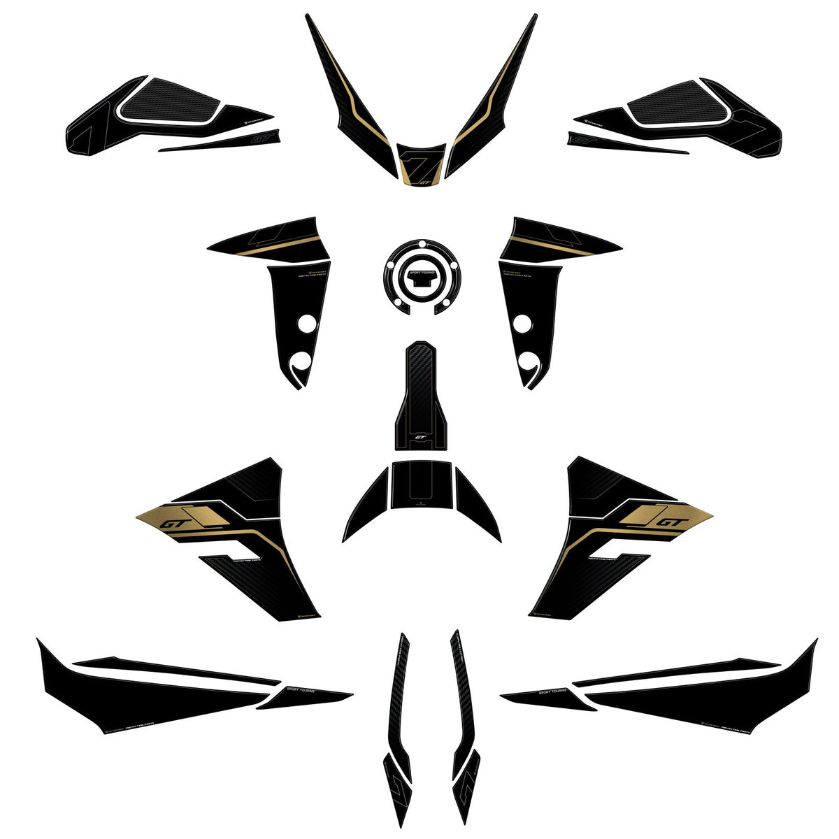 Resin Bike Kit Tank Full Stickers 3D Compatible | Yamaha Tracer 7 Gt 2025>2026 RB-1000815700002