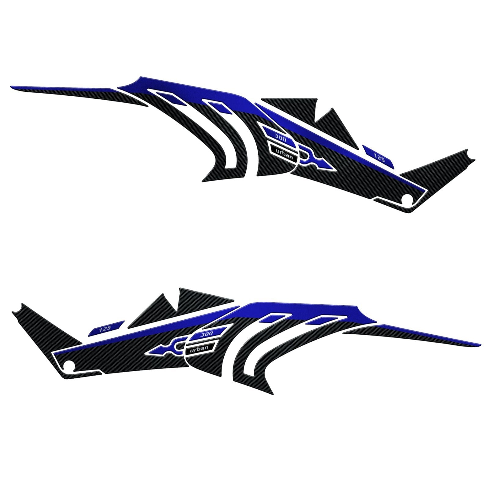 Resin Bike 3D Stickers Compatible with Boomerang Fairing | Yamaha Xmax 300/125 2021>2026 RB-1000816100009