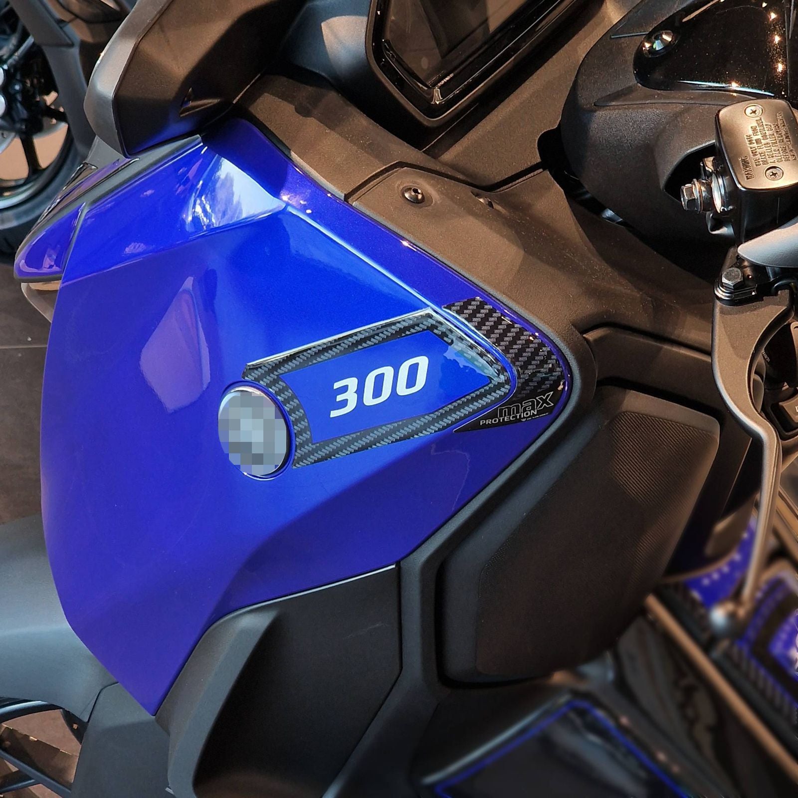 Resin Bike 3D Stickers Compatible Side Edge Protectors | Yamaha Xmax 300/125 2021>2026