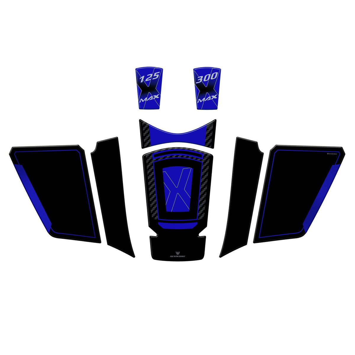 Resin Bike Kit Stickers 3D Compatible with Tank Cover | Yamaha Xmax 300/125 2021>2026