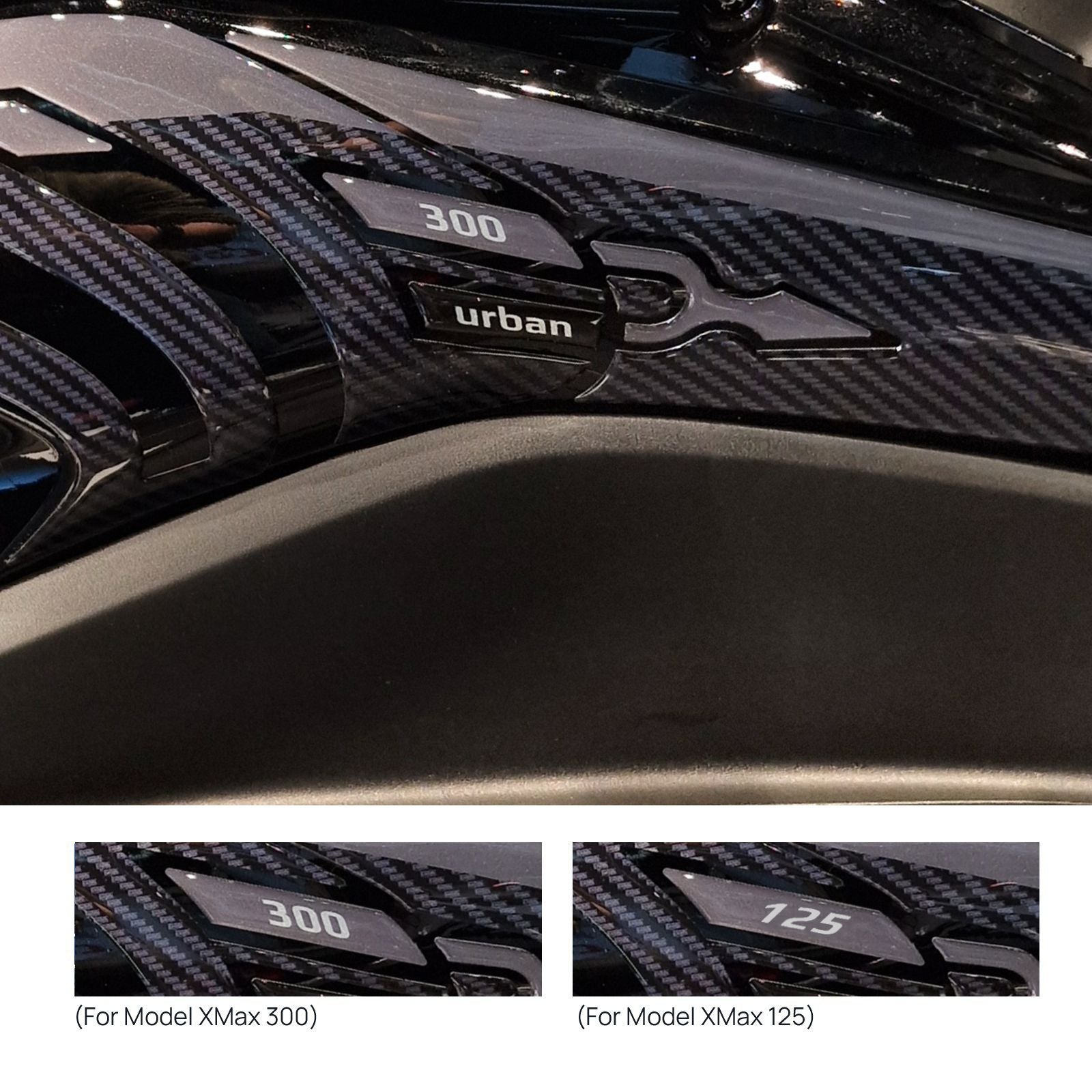 Resin Bike 3D Stickers Compatible with Boomerang Fairing | Yamaha Xmax 300/125 2021>2026 RB-1000816900005